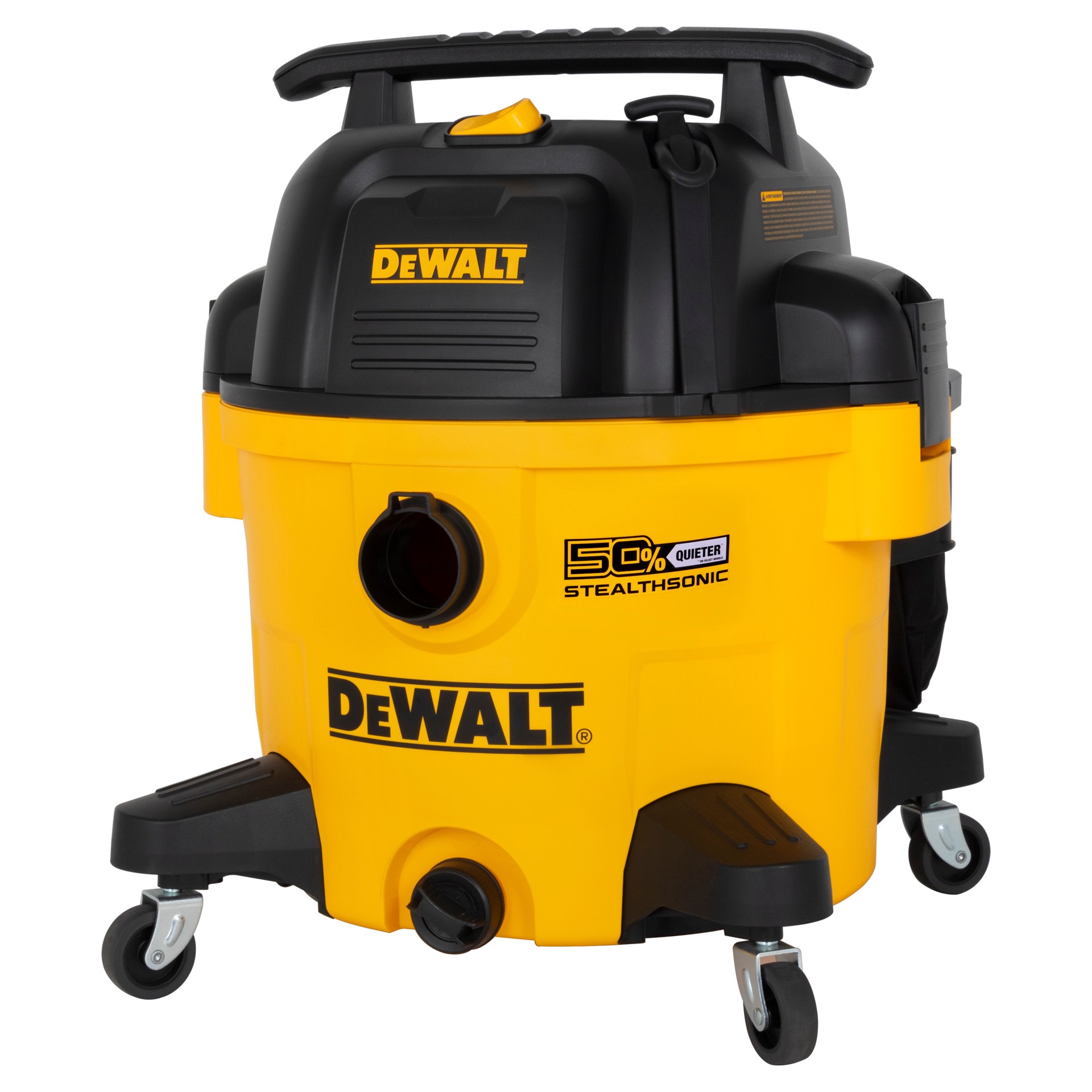 slide 6 of 6, DEWALT Stealthsonic Quiet 9-Gallon 5 HP Corded Wet/Dry Shop Vacuum with Accessories Included, 1 ct