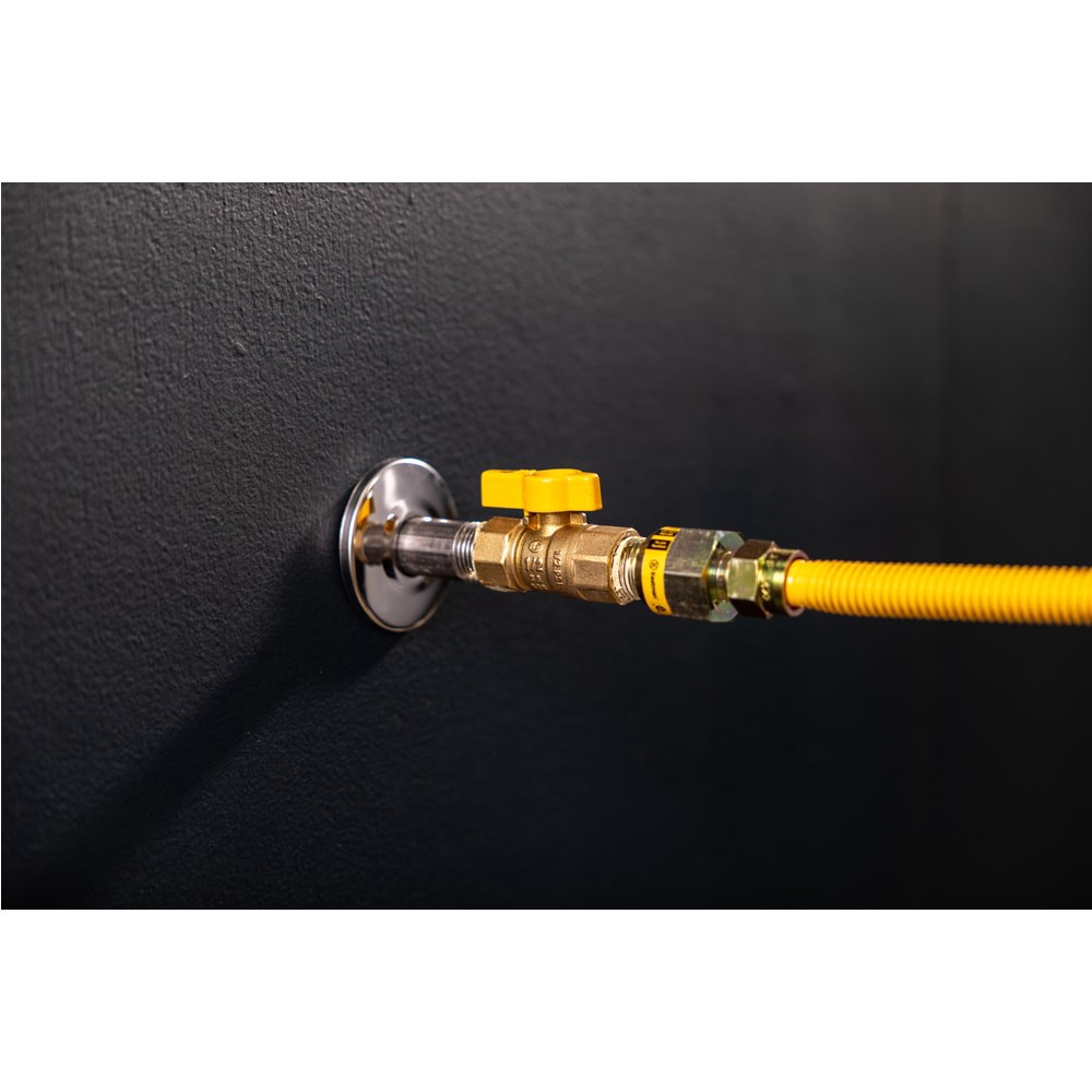 slide 3 of 6, EASTMAN 48-in 3/4 -in MIP Inlet x 3/4 -in MIP Outlet Corrugated stainless steel Gas appliance installation kit, 1 ct