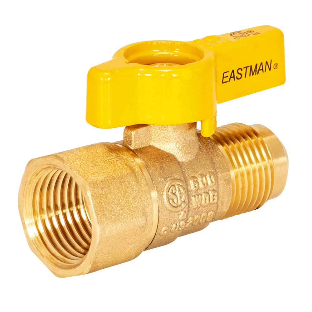 slide 2 of 6, EASTMAN Gas 1/2-in Flare Brass Ball Valve, 1 ct