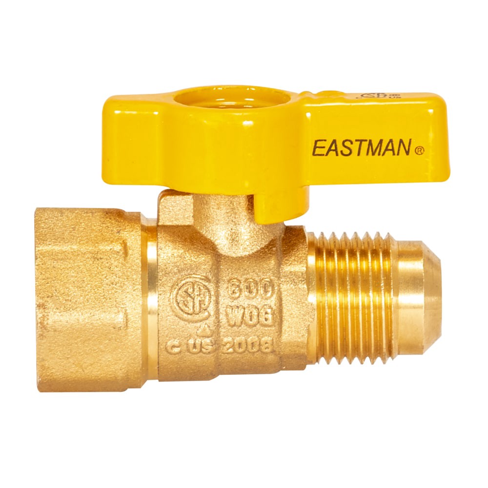 slide 3 of 6, EASTMAN Gas 1/2-in Flare Brass Ball Valve, 1 ct