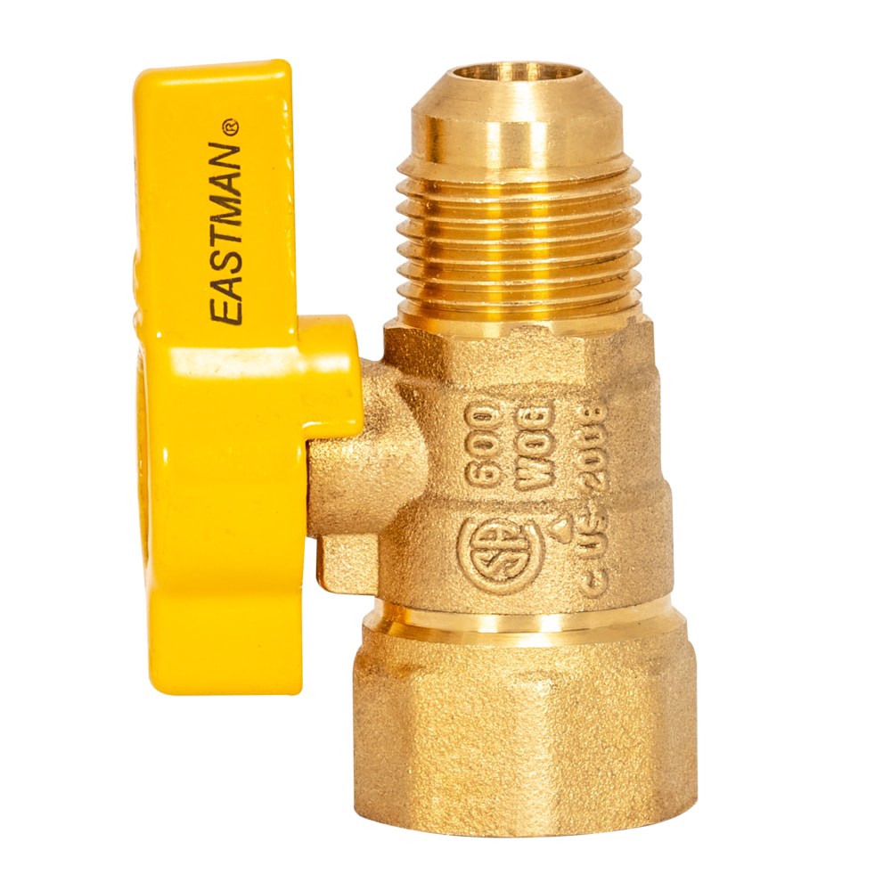 slide 6 of 6, EASTMAN Gas 1/2-in Flare Brass Ball Valve, 1 ct