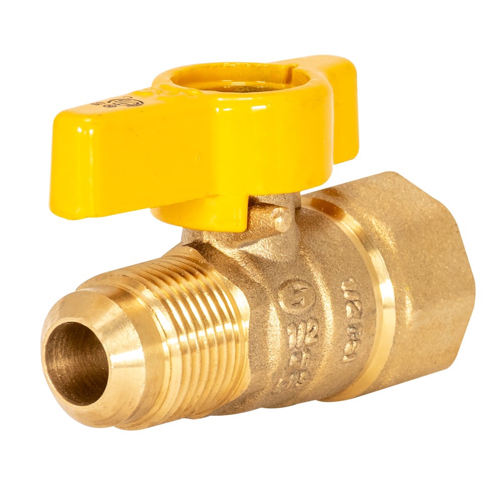 slide 1 of 6, EASTMAN Gas 1/2-in Flare Brass Ball Valve, 1 ct