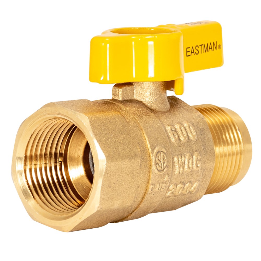 slide 2 of 6, EASTMAN Gas 3/4-in Flare Brass Ball Valve, 1 ct