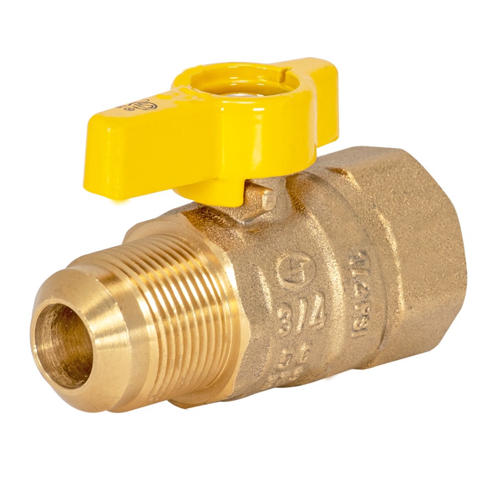 slide 1 of 6, EASTMAN Gas 3/4-in Flare Brass Ball Valve, 1 ct