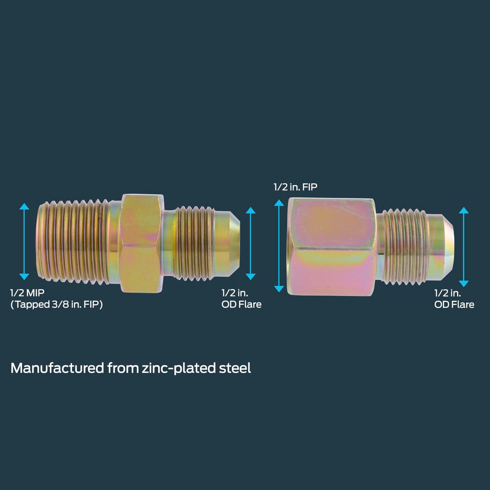 slide 5 of 6, EASTMAN 1/2-in Galvanized Union, 1 ct