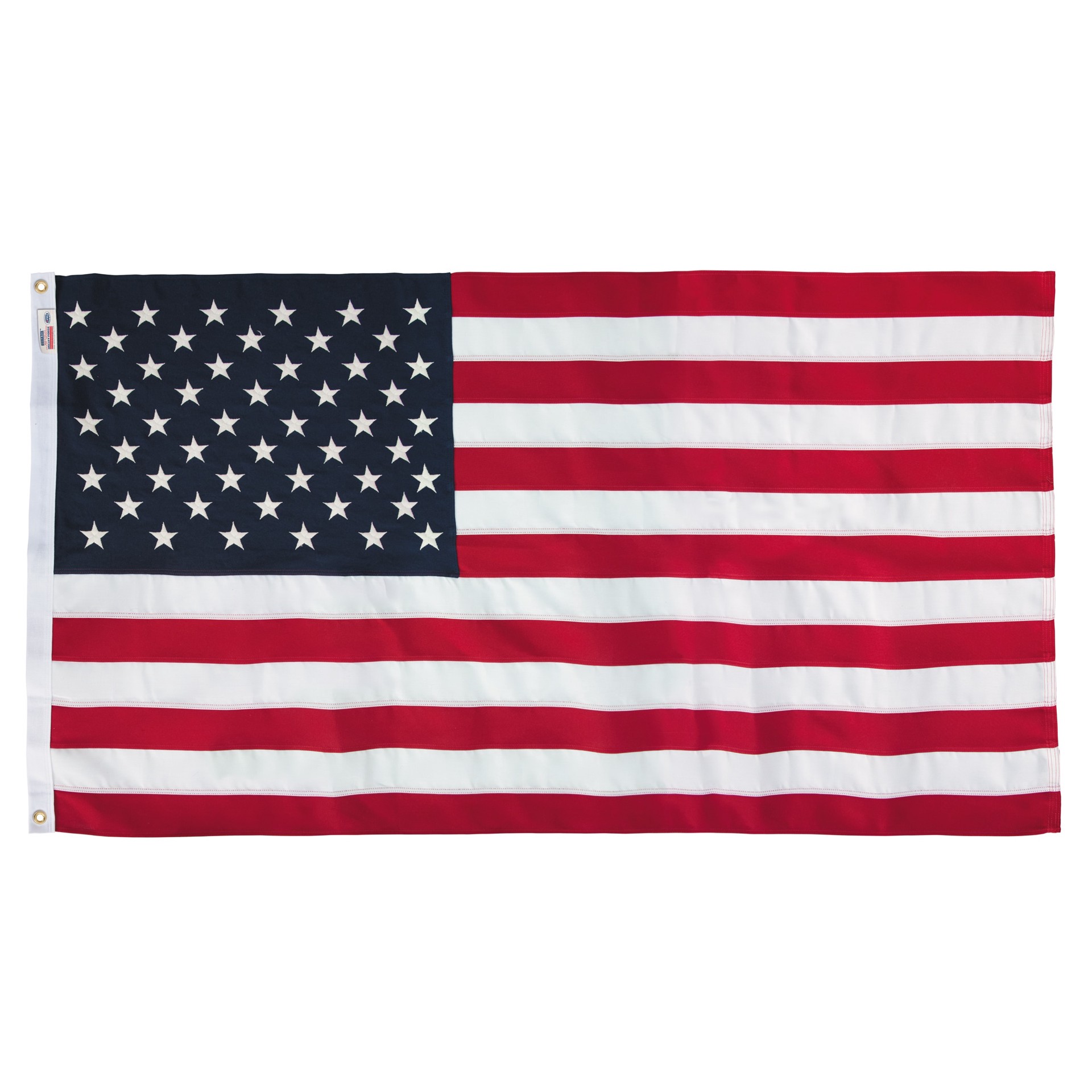 slide 1 of 1, Valley Forge Flag 5.23-ft W x 2.92-ft H American Embroidered Flag, 1 ct