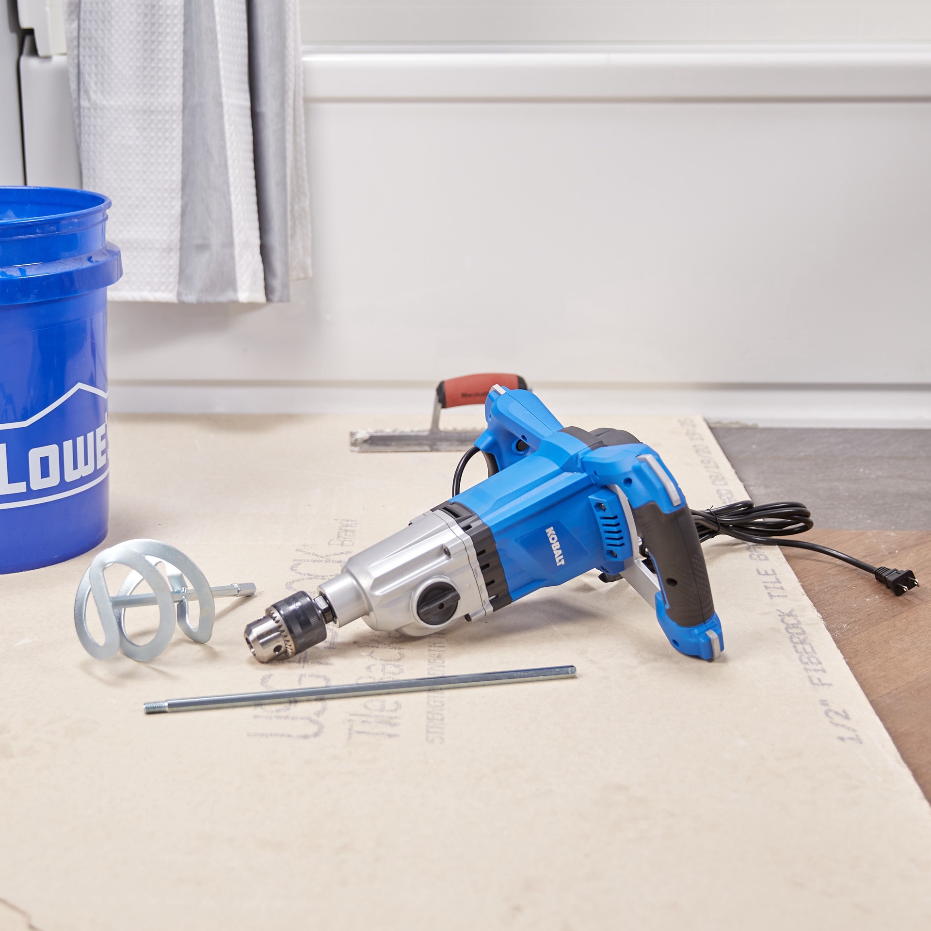 slide 3 of 6, Kobalt Mud mixer 1.9 -HP Concrete Mixers, 1 ct