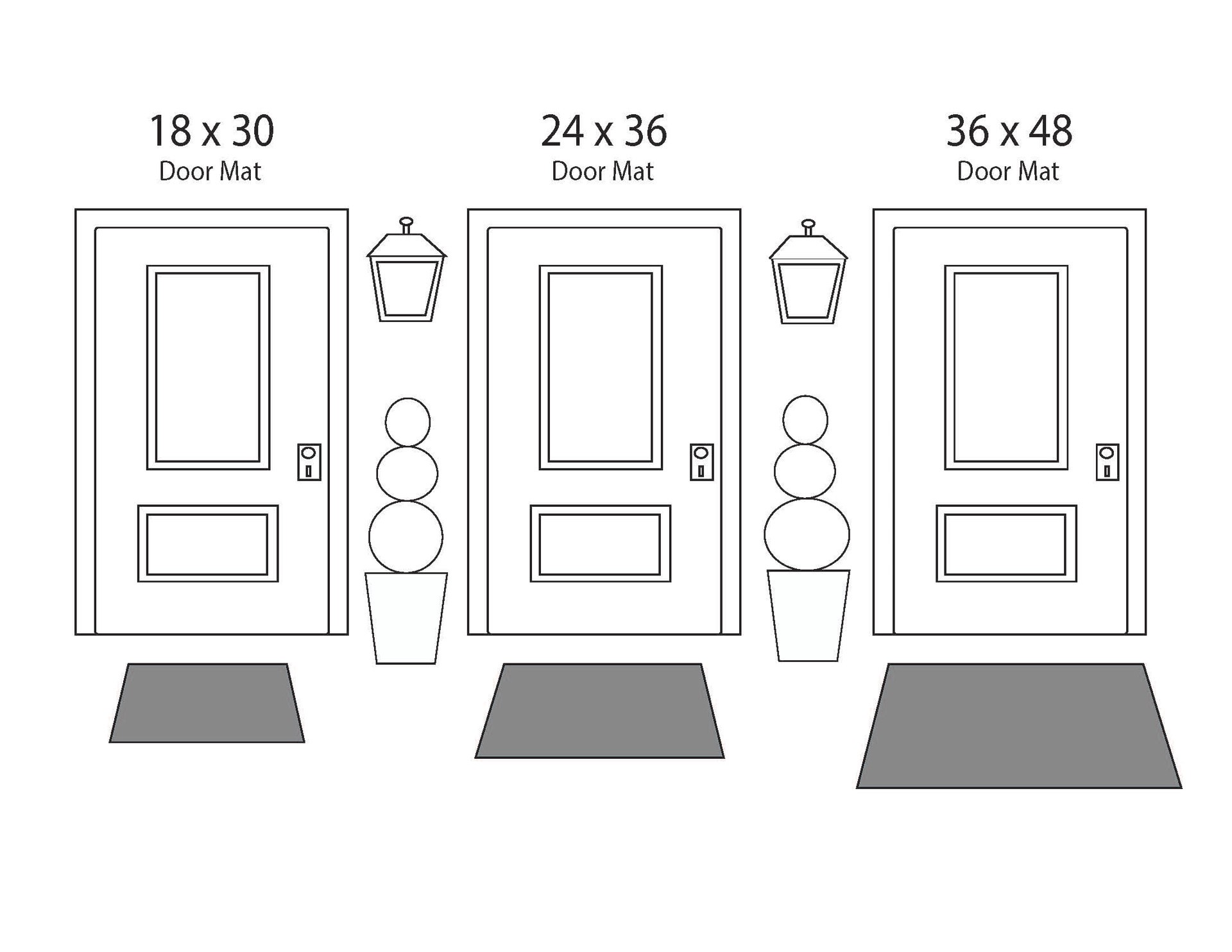 slide 6 of 6, allen + roth 35-in x 25-in Multiple colors/finishes Non-Slip Grip Outdoor Door Mat, 1 ct