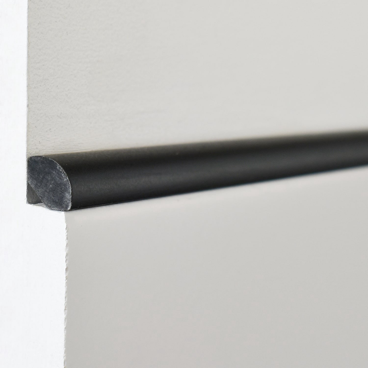 slide 2 of 6, allen + roth Black Matte 1/2-in x 12-in Matte Composite Jolly Tile, 1 ct