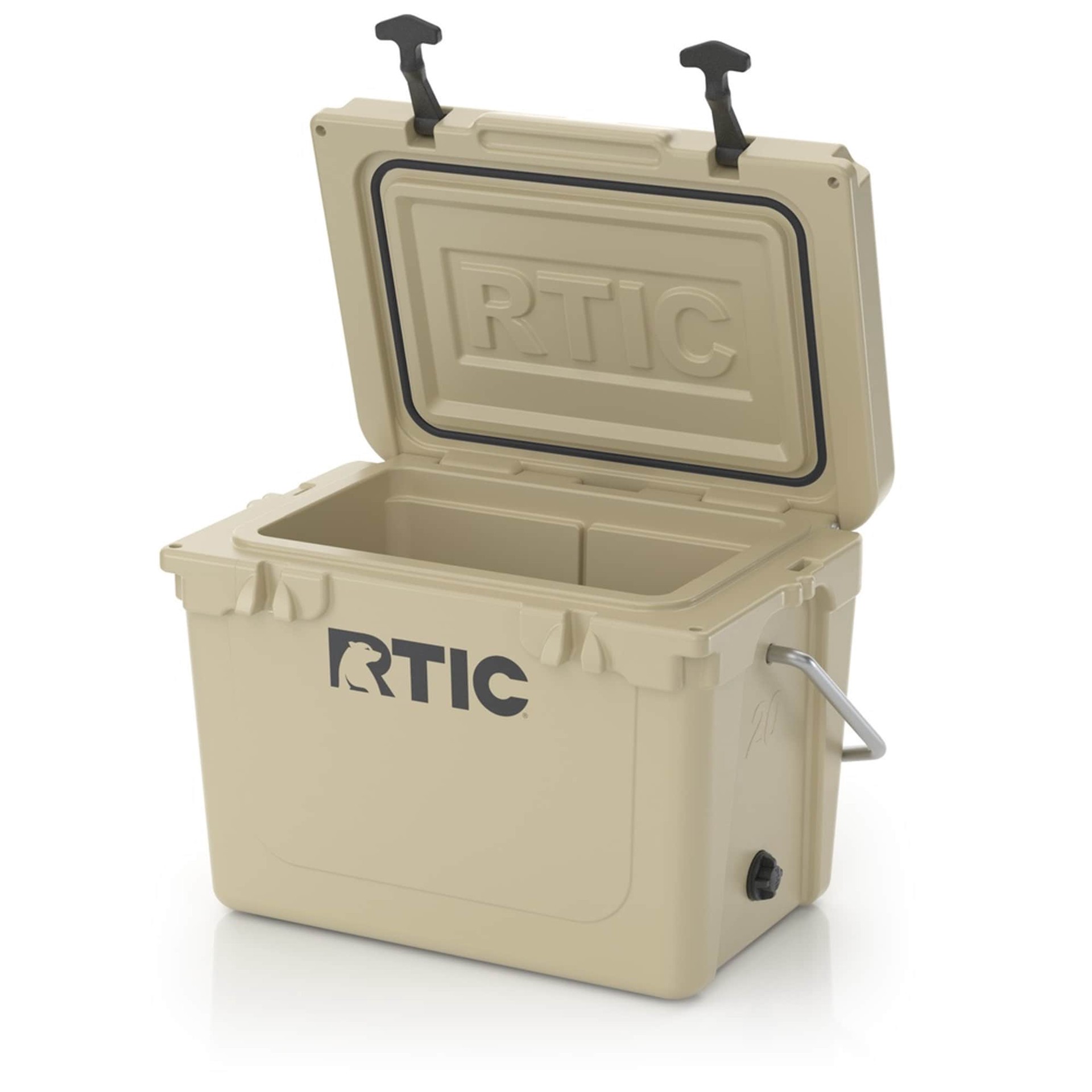 slide 3 of 6, RTIC Outdoors Ultra-Tough Tan 20-Quart Insulated Chest Cooler, 1 ct