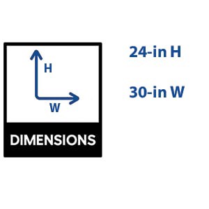 slide 2 of 5, allen + roth 24-in W x 30.0-in H Rectangle Glossy white Polished Wall Mirror, 1 ct