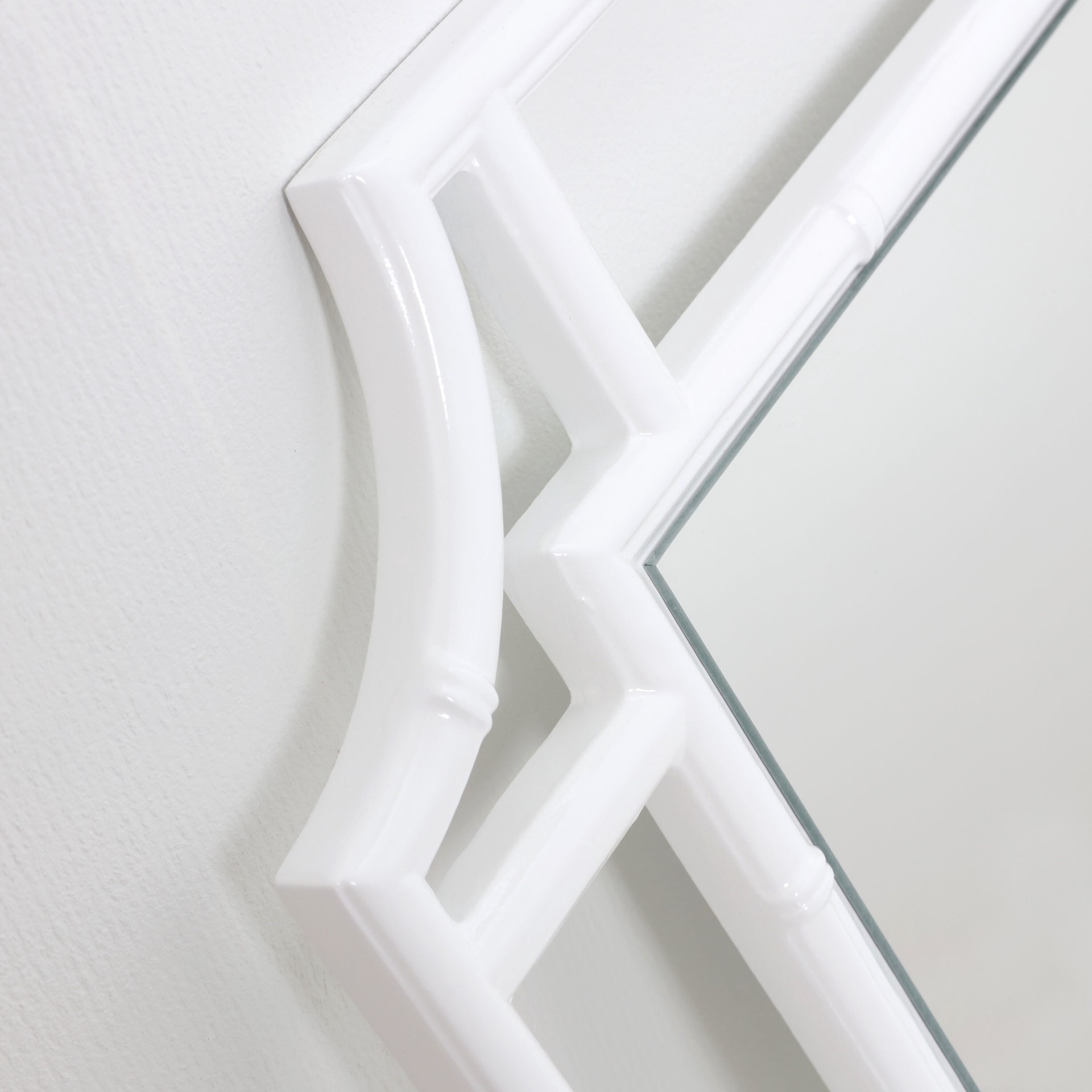 slide 3 of 5, allen + roth 24-in W x 30.0-in H Rectangle Glossy white Polished Wall Mirror, 1 ct