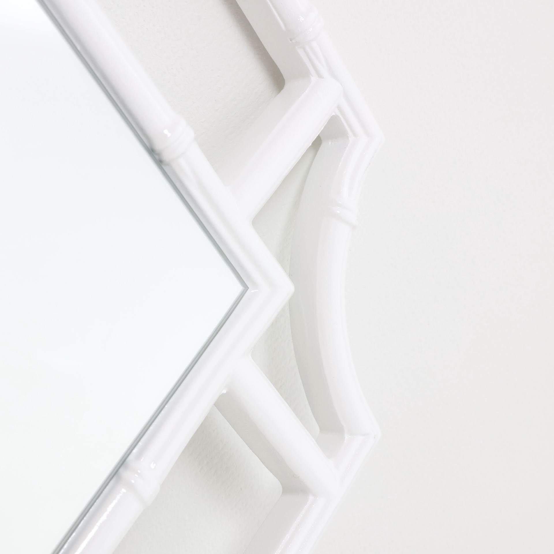 slide 4 of 5, allen + roth 24-in W x 30.0-in H Rectangle Glossy white Polished Wall Mirror, 1 ct