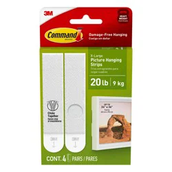 Command Foam 20-lb Capacity Damage-free picture hanger 4 - Pack