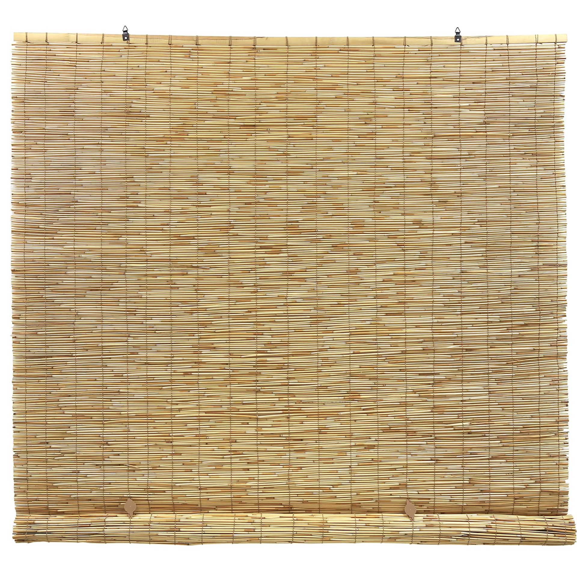 slide 4 of 6, Style Selections 48-in x 72-in Natural Light Filtering Cordless Indoor or outdoor Roller shade, 1 ct