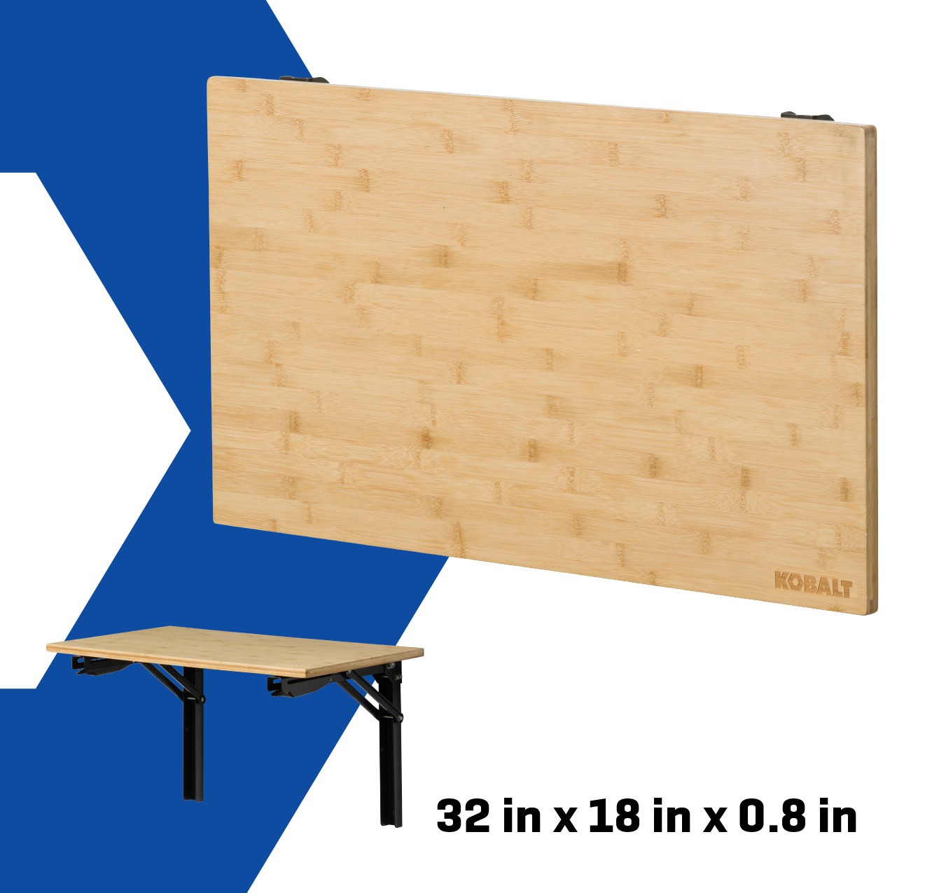 slide 4 of 6, Kobalt 32-in L x 17.3-in H Multicolor Bamboo Work Bench Top, 1 ct