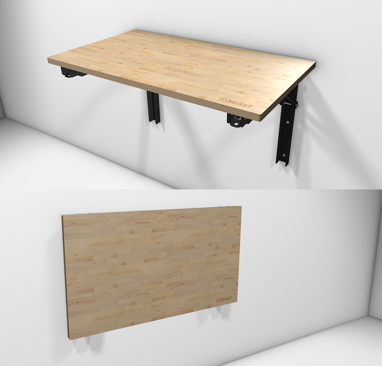 slide 5 of 6, Kobalt 32-in L x 17.3-in H Multicolor Bamboo Work Bench Top, 1 ct