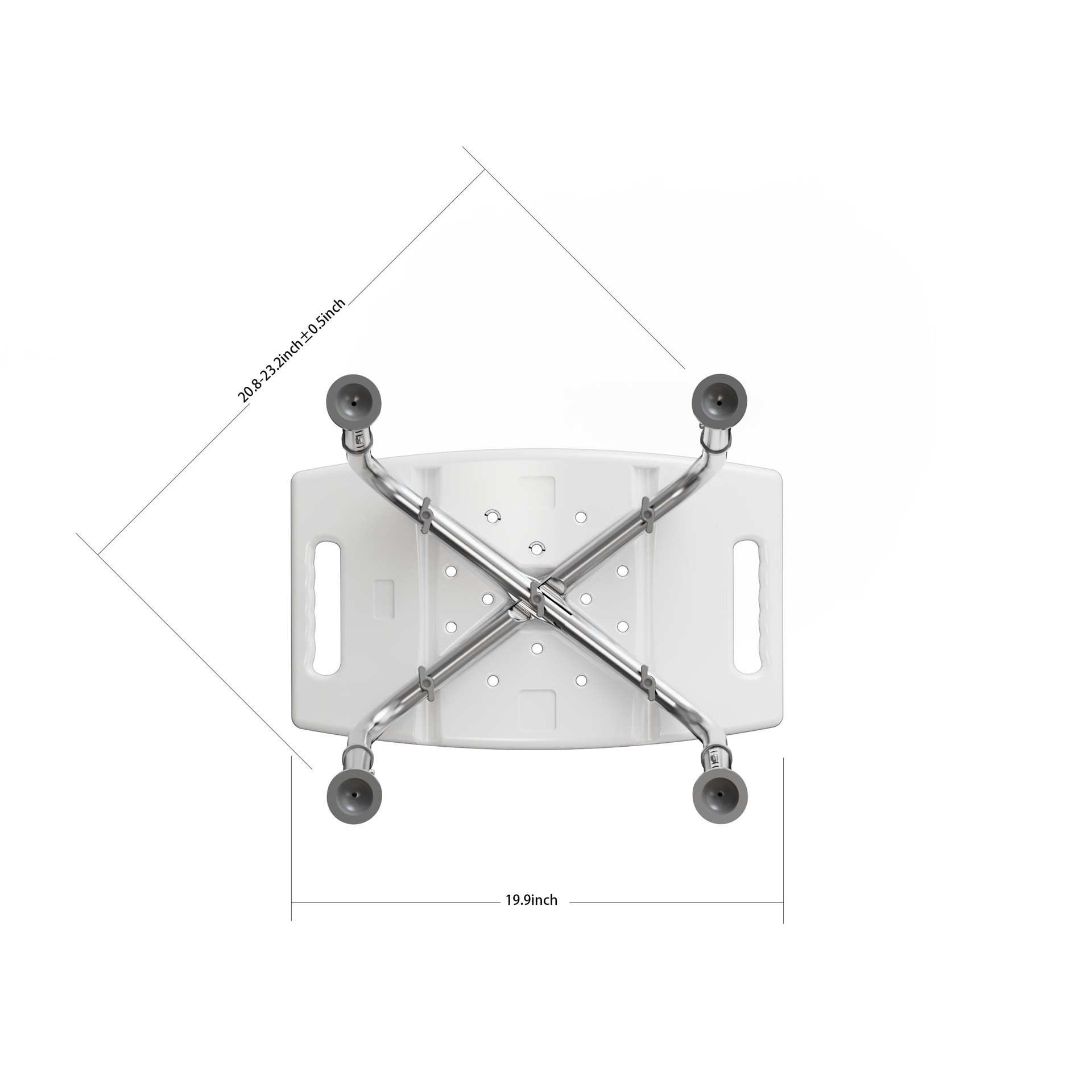 slide 5 of 6, Project Source White Shower and bath stool, 1 ct