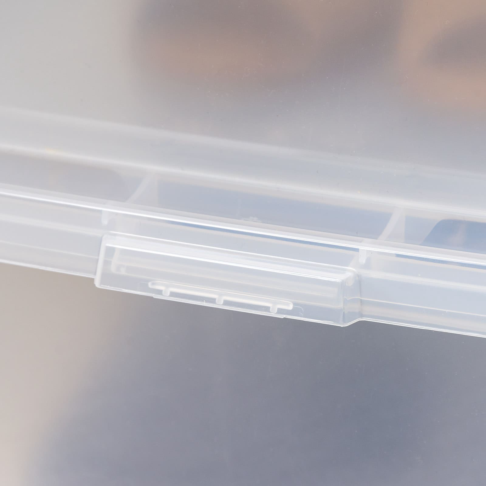 slide 3 of 6, Project Source Medium 4.25 -Gallons ( 17 -Quarts ) Clear Stackable Tote with Standard Snap Lid, 1 ct