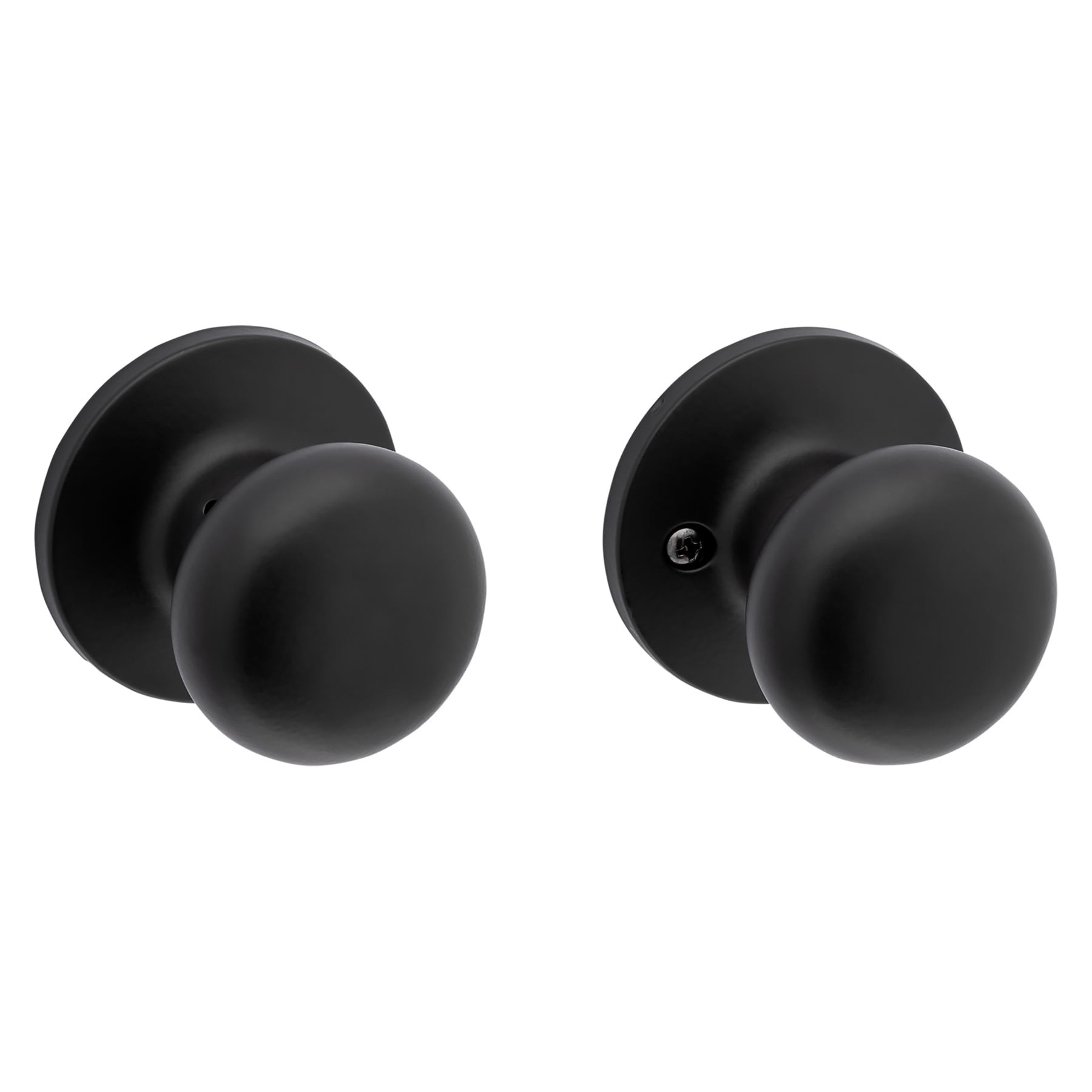 slide 5 of 6, RELIABILT Baron Matte Black Interior or Hall/Closet Passage Door Knob Contractor Pack 6 -Pack, 1 ct
