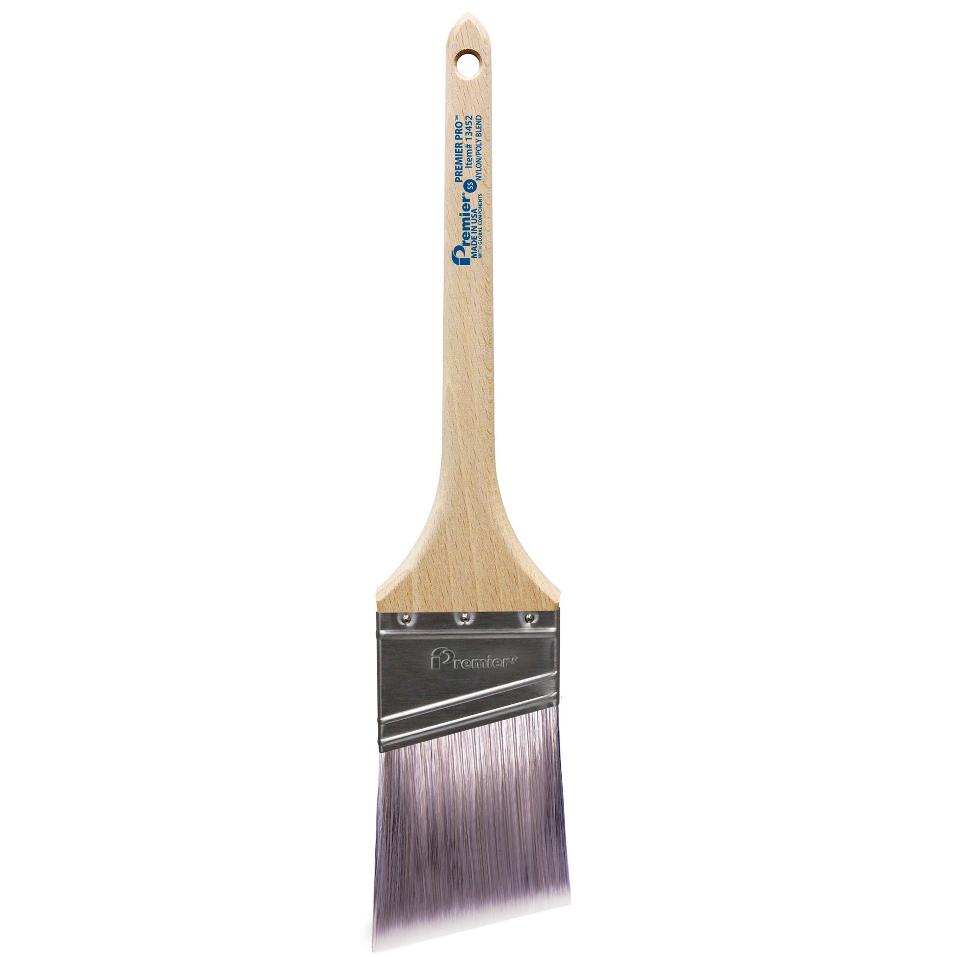 slide 2 of 4, Premier 2-1/2-in Reusable Nylon - polyester blend Angle Multipurpose brush, 1 ct