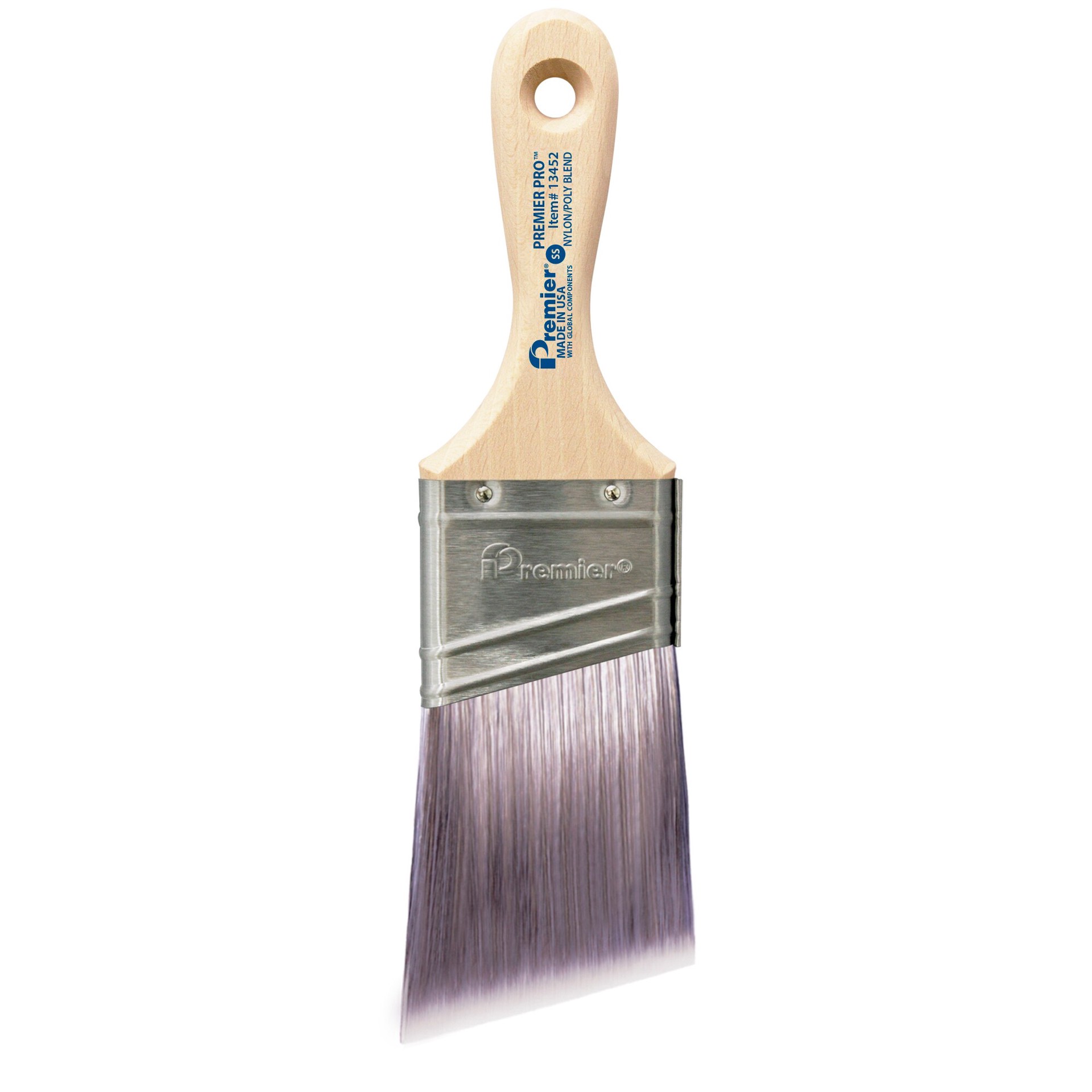 slide 2 of 4, Premier 2-in Reusable Nylon - polyester blend Angle Multipurpose brush, 1 ct