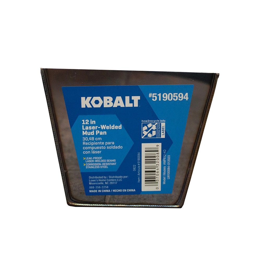 slide 2 of 4, Kobalt 14-in L x 4.25-in W x 3.5-in D Metal Drywall Mud Pan, 1 ct