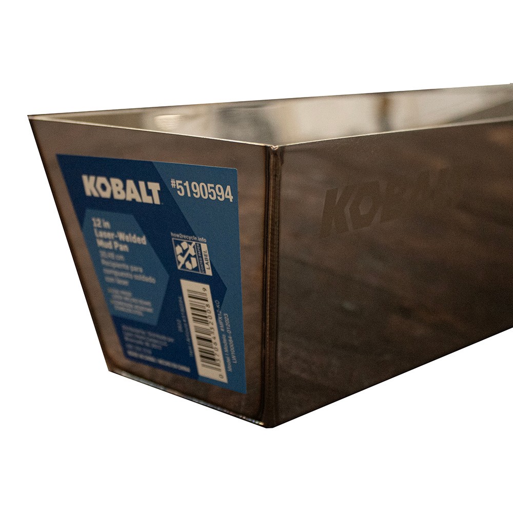 slide 3 of 4, Kobalt 14-in L x 4.25-in W x 3.5-in D Metal Drywall Mud Pan, 1 ct