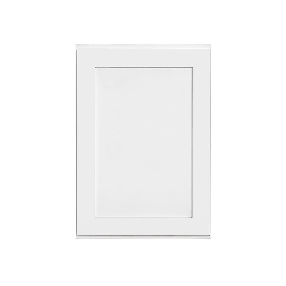 slide 1 of 6, RELIABILT Fairplay 18-in W x 30-in H x 12-in D White Wall Ready to assemble (RTA) Plywood Cabinet Recessed Panel Shaker, 1 ct