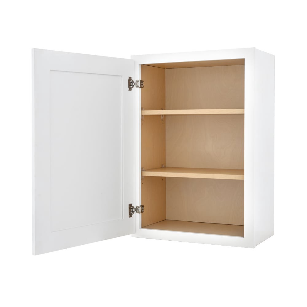 slide 6 of 6, RELIABILT Fairplay 24-in W x 30-in H x 12-in D White Wall Ready to assemble (RTA) Plywood Cabinet Recessed Panel, 1 ct