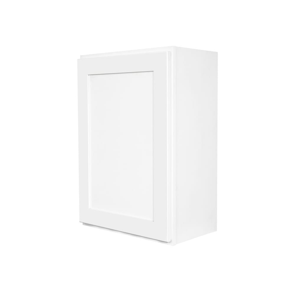 slide 1 of 6, RELIABILT Fairplay 24-in W x 30-in H x 12-in D White Wall Ready to assemble (RTA) Plywood Cabinet Recessed Panel, 1 ct