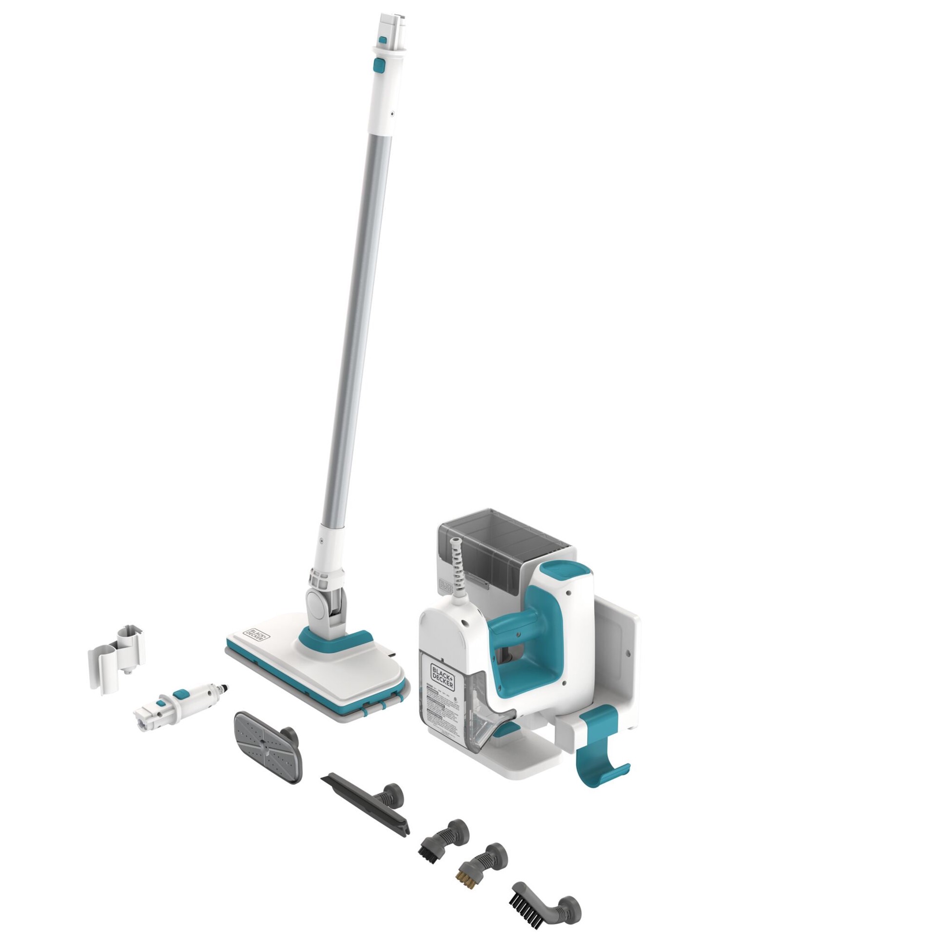 slide 1 of 6, BLACK+DECKER 7 Piece 20-ft 1 -Speed Upholstery Garment Multipurpose steam cleaner, 1 ct