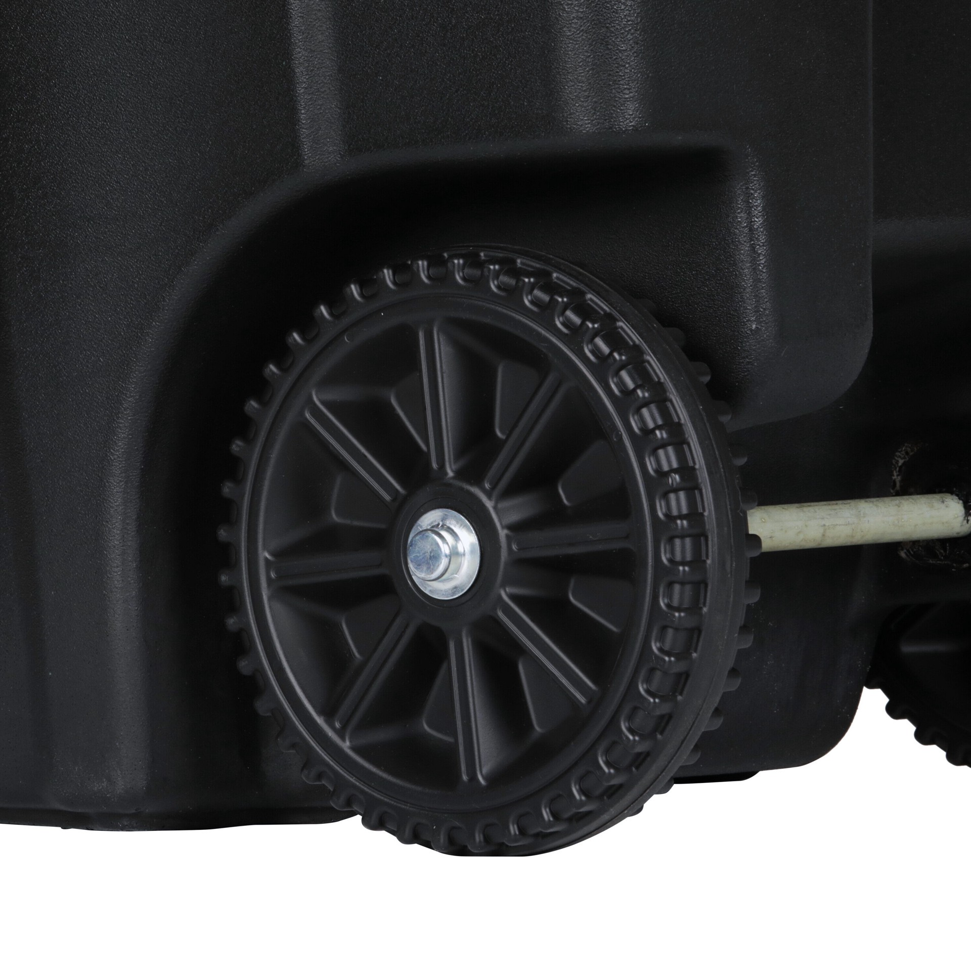 slide 3 of 6, Toter 32 Gallon Black Plastic Wheeled Indoor/Outdoor Hinged Lid Trash Can, 1 ct