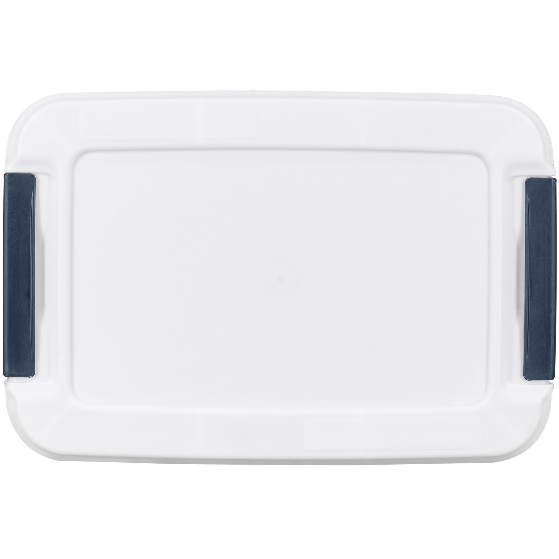 slide 5 of 6, Project Source Small 1.625 -Gallons ( 6.5 -Quarts ) Clear/White Stackable Tote with Latching Lid, 1 ct