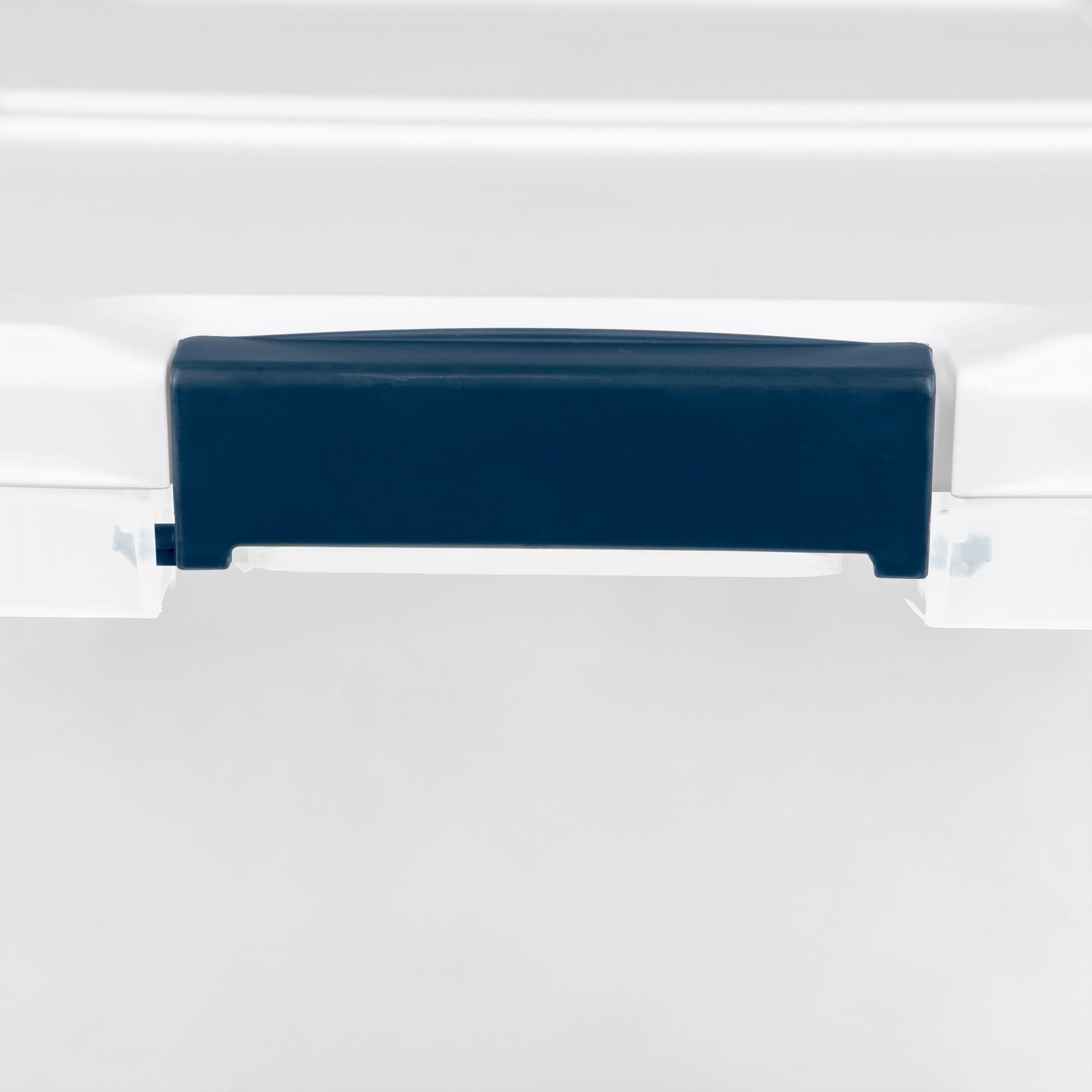 slide 4 of 6, Project Source Medium 7.25 -Gallons ( 29 -Quarts ) Clear/White Stackable Tote with Latching Lid, 1 ct