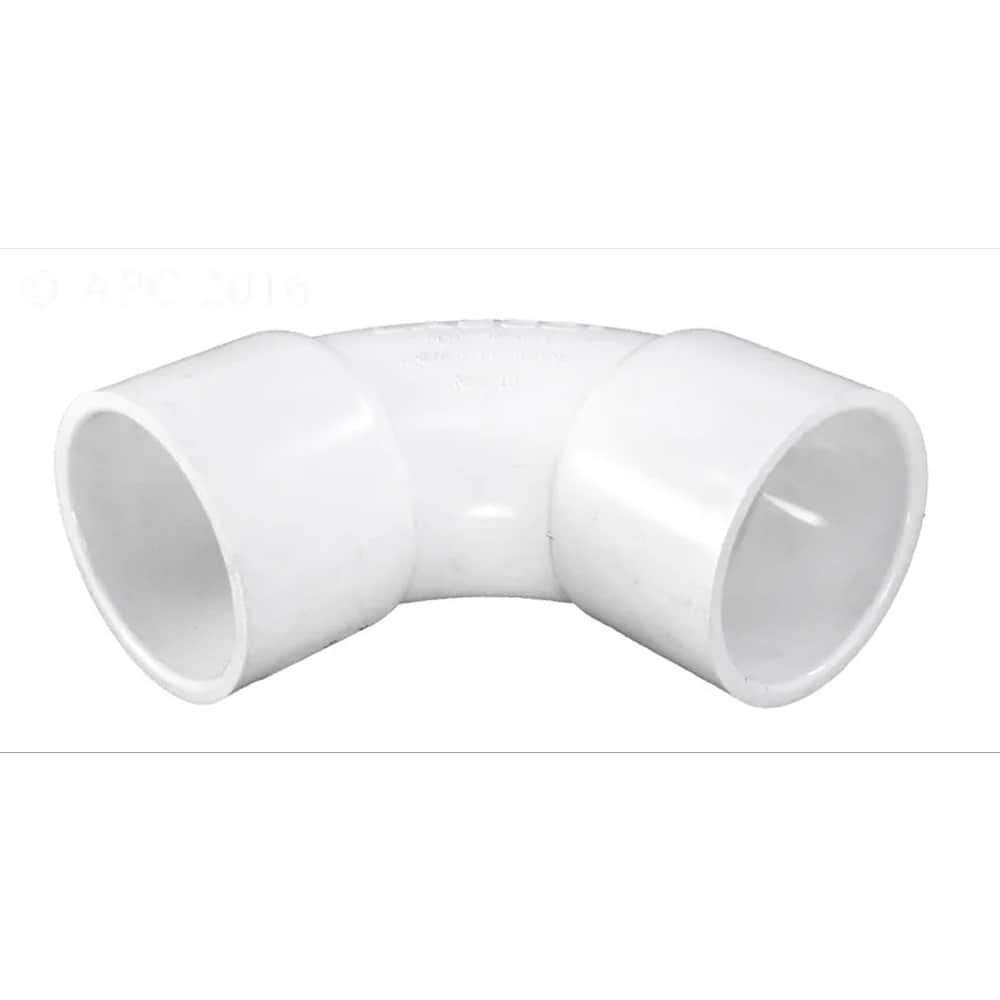 slide 3 of 4, Dura Plastics 1-1/2-in 90-Degree Schedule 40 PVC Pool Sweep Elbow, 1 ct