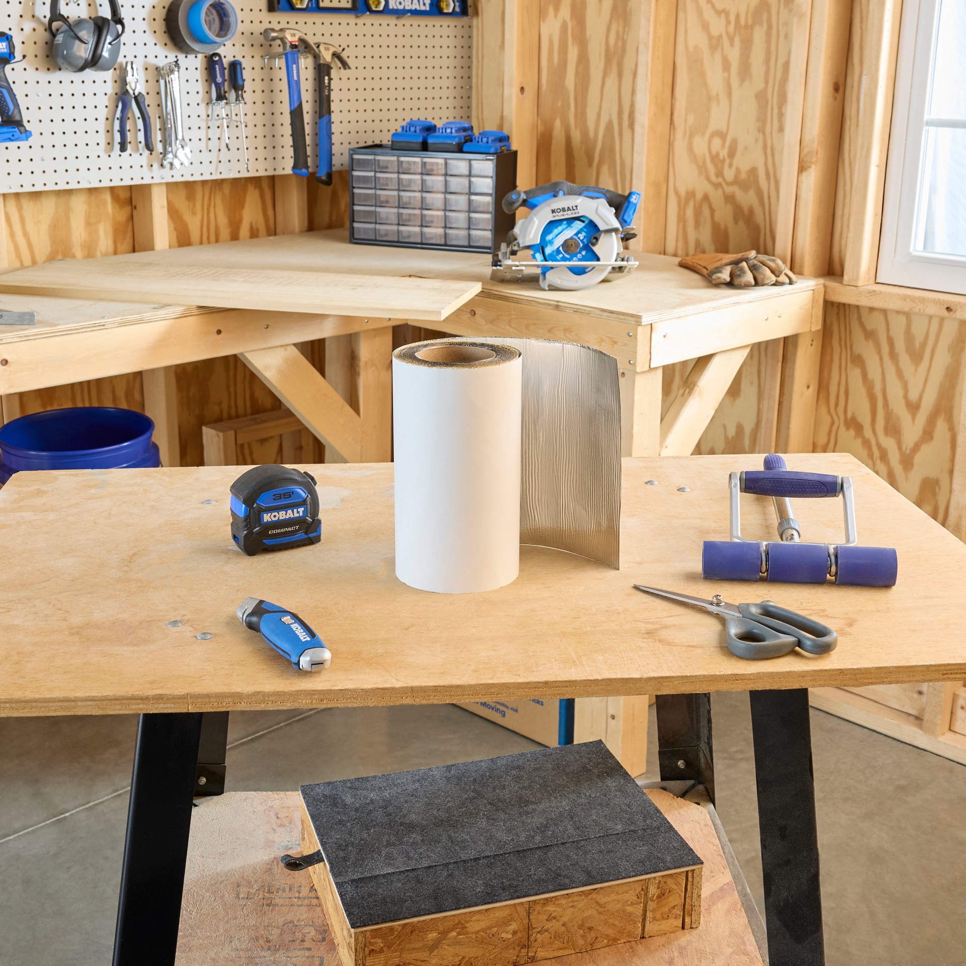 slide 4 of 6, RELIABILT Self-Adhesive 9-in x 33-ft Silver Rubberized asphalt Self-adhesive roll flashing 9 -Pack, 1 ct