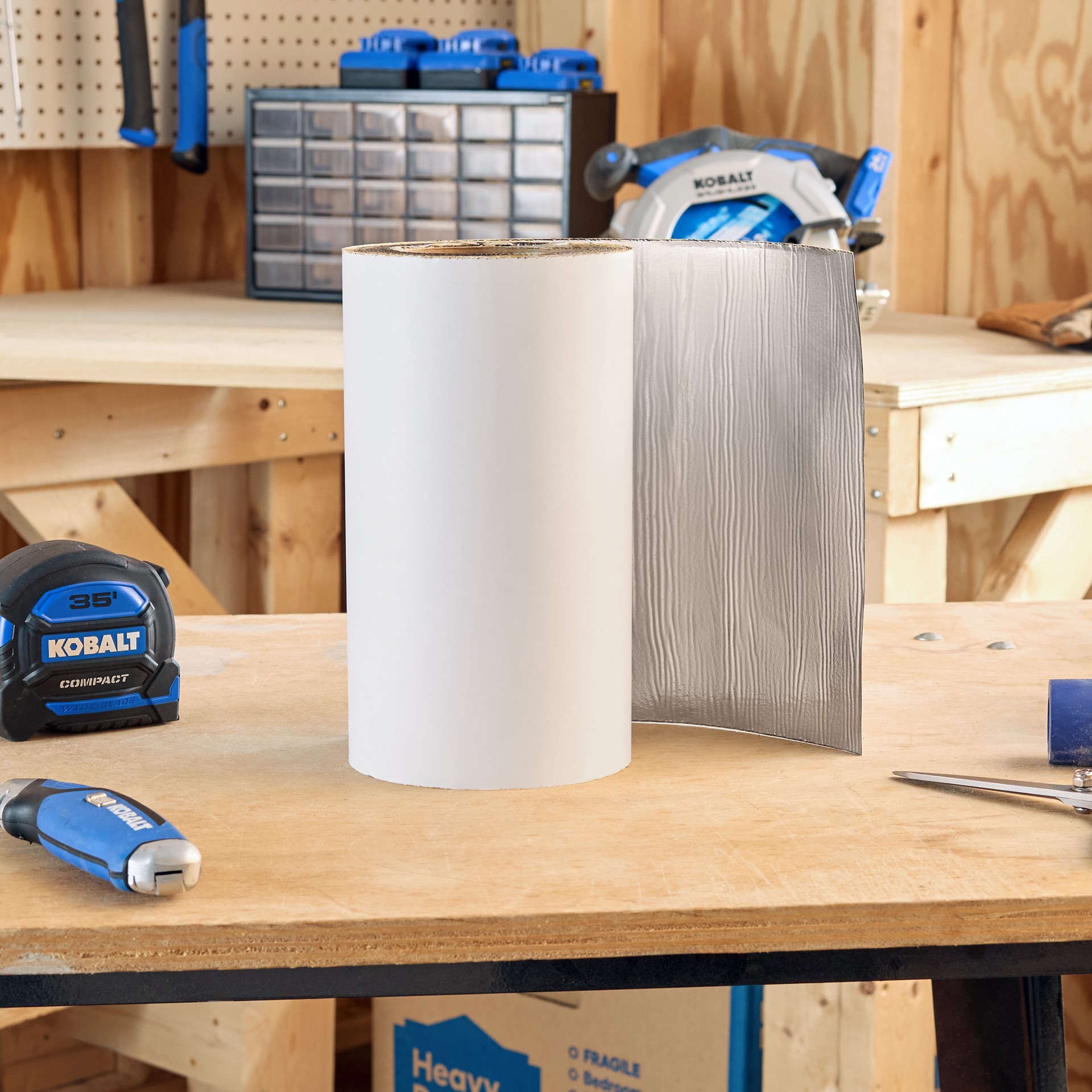 slide 5 of 6, RELIABILT Self-Adhesive 9-in x 33-ft Silver Rubberized asphalt Self-adhesive roll flashing 9 -Pack, 1 ct