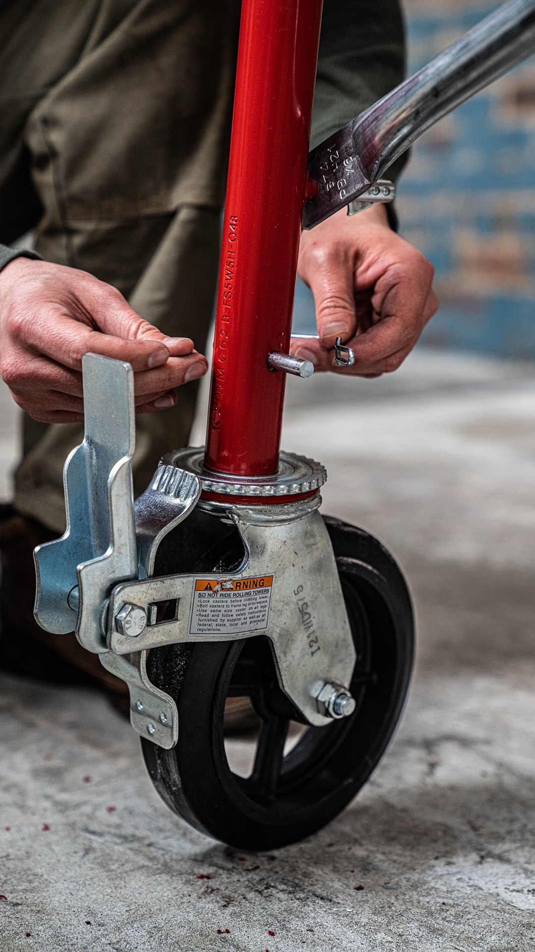 slide 4 of 6, Build Frames Steel Casters For Scaffolding, 1 ct