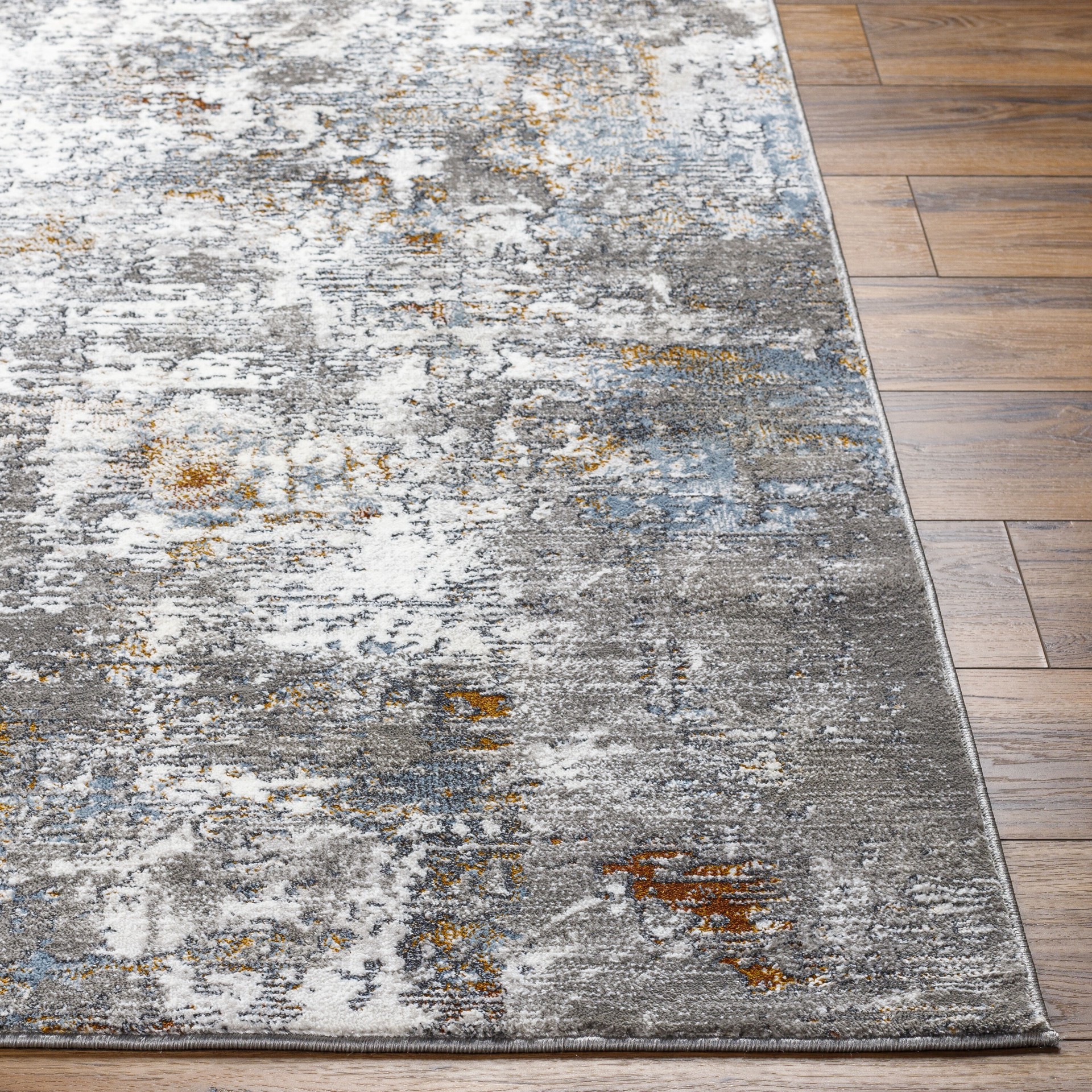 slide 5 of 6, Origin 21 with STAINMASTER Multi Modern 5 x 8 (ft) Loomed Polyester Multi Rectangular Indoor Abstract Mid-Century Modern Spot Clean Only Pet Friendly Area rug, 1 ct