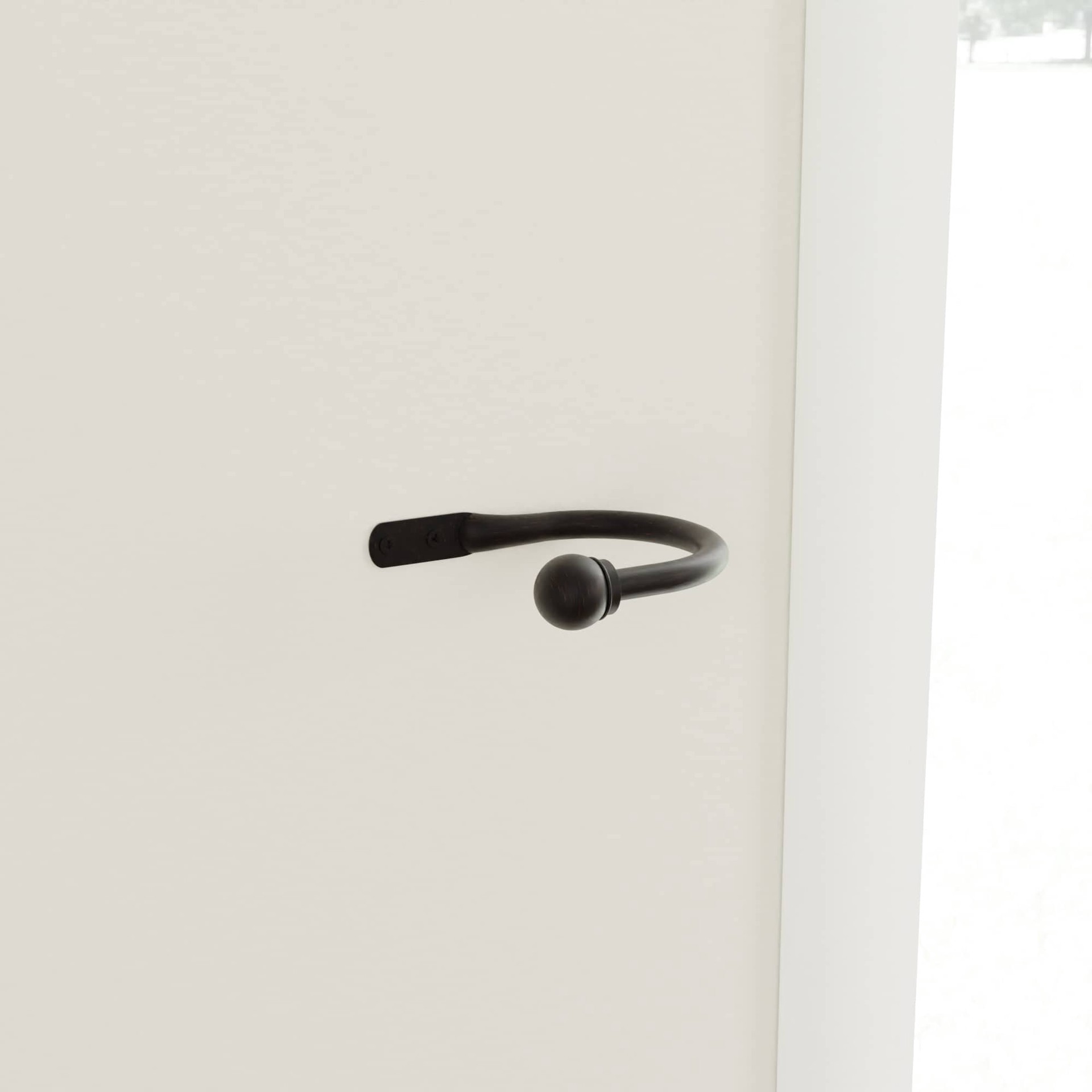 slide 2 of 4, Style Selections 2 -Pack 6.02-in Dark Oil Rubbed Bronze Curtain Holdbacks, 1 ct
