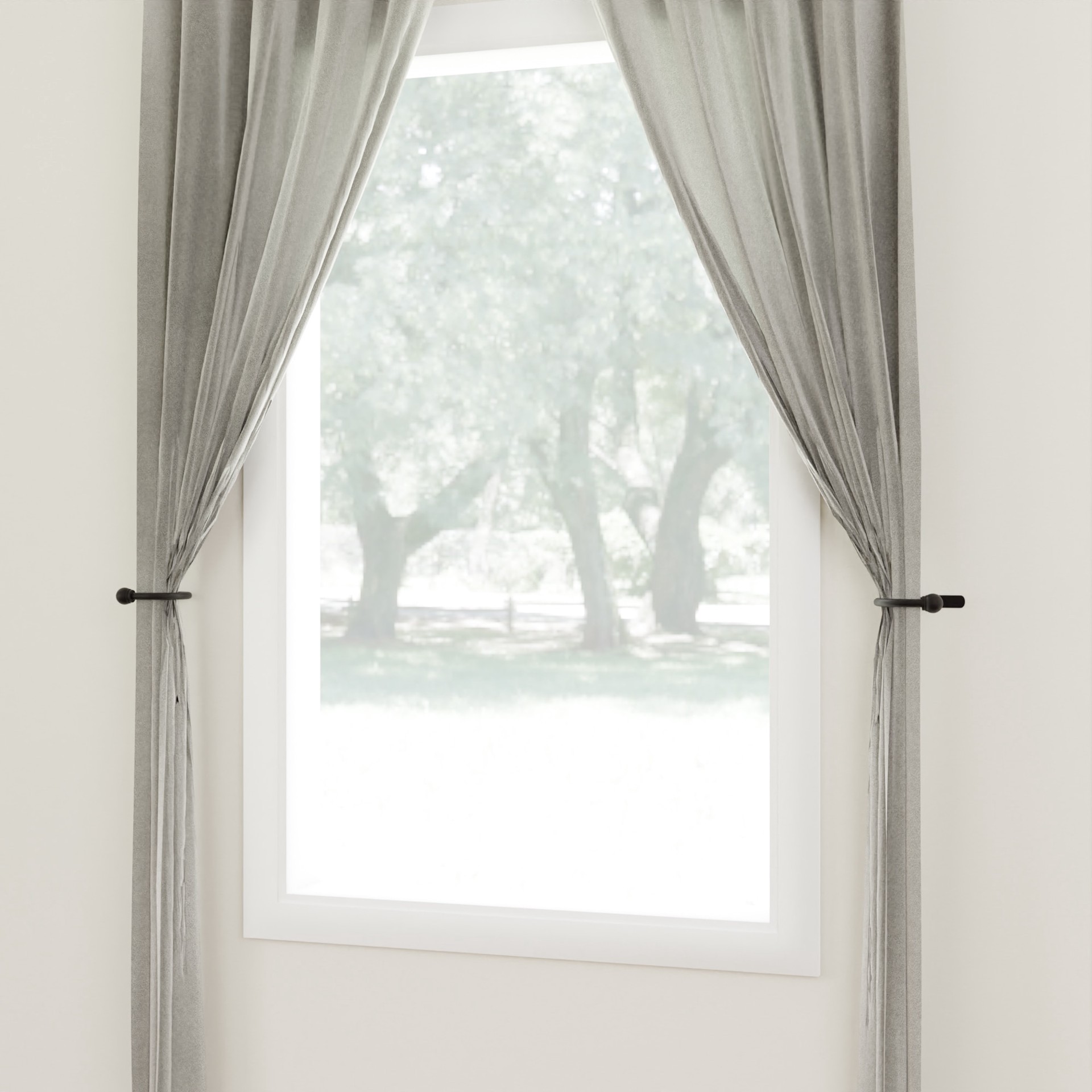 slide 3 of 4, Style Selections 2 -Pack 6.02-in Dark Oil Rubbed Bronze Curtain Holdbacks, 1 ct
