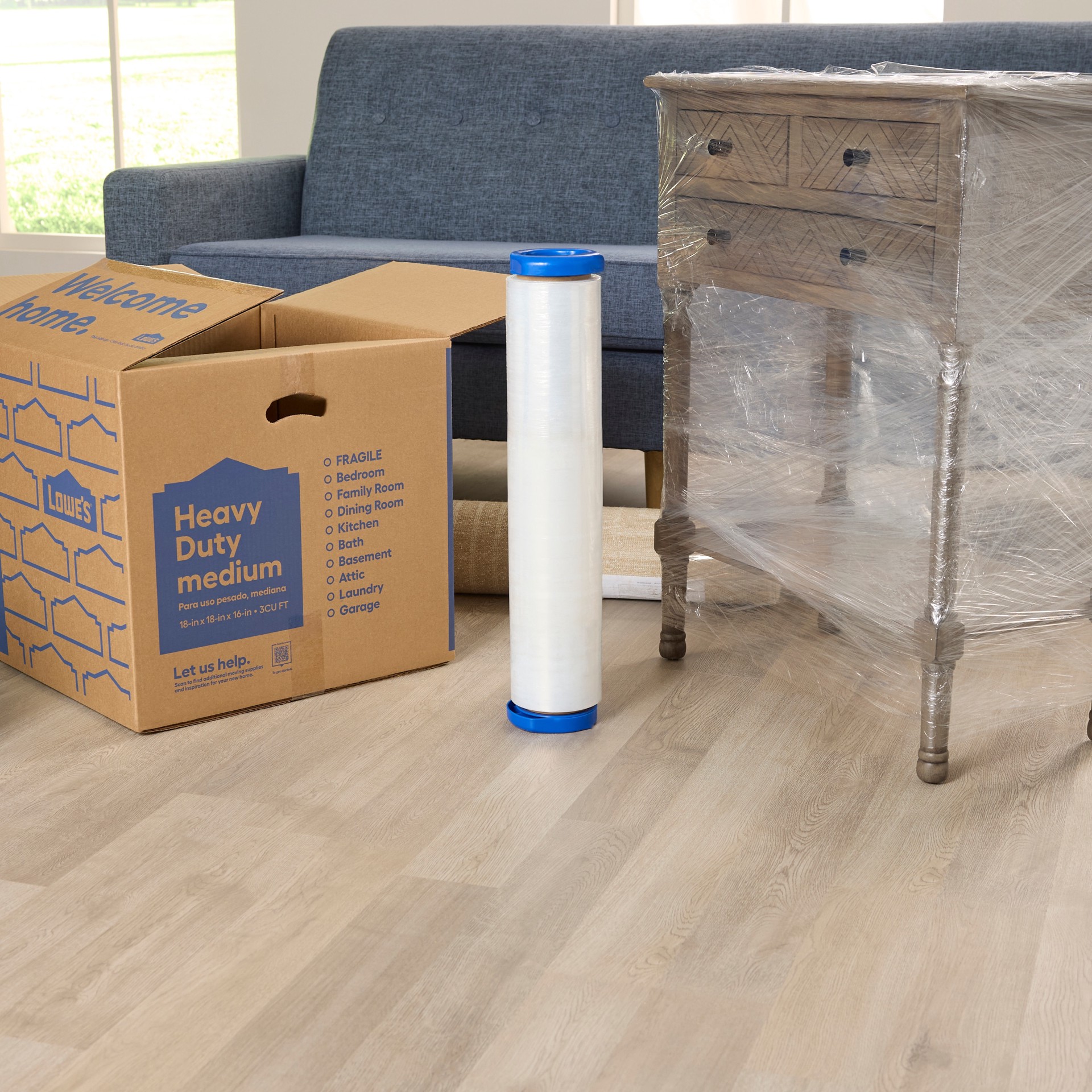 slide 4 of 6, Project Source 20-in x 1000-ft Stretch wrap, 1 ct