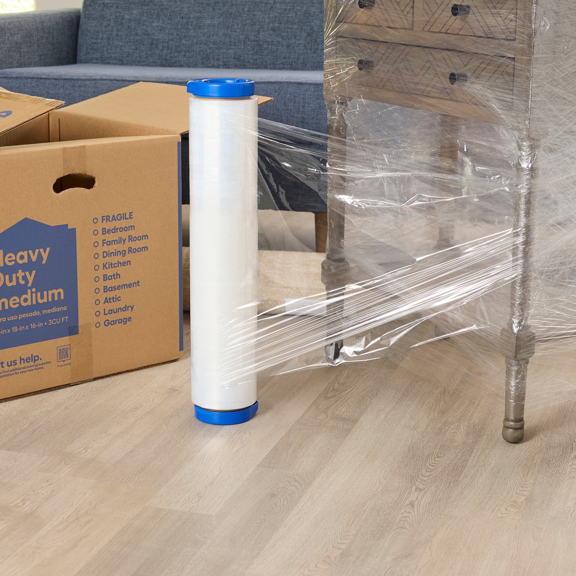 slide 6 of 6, Project Source 20-in x 1000-ft Stretch wrap, 1 ct