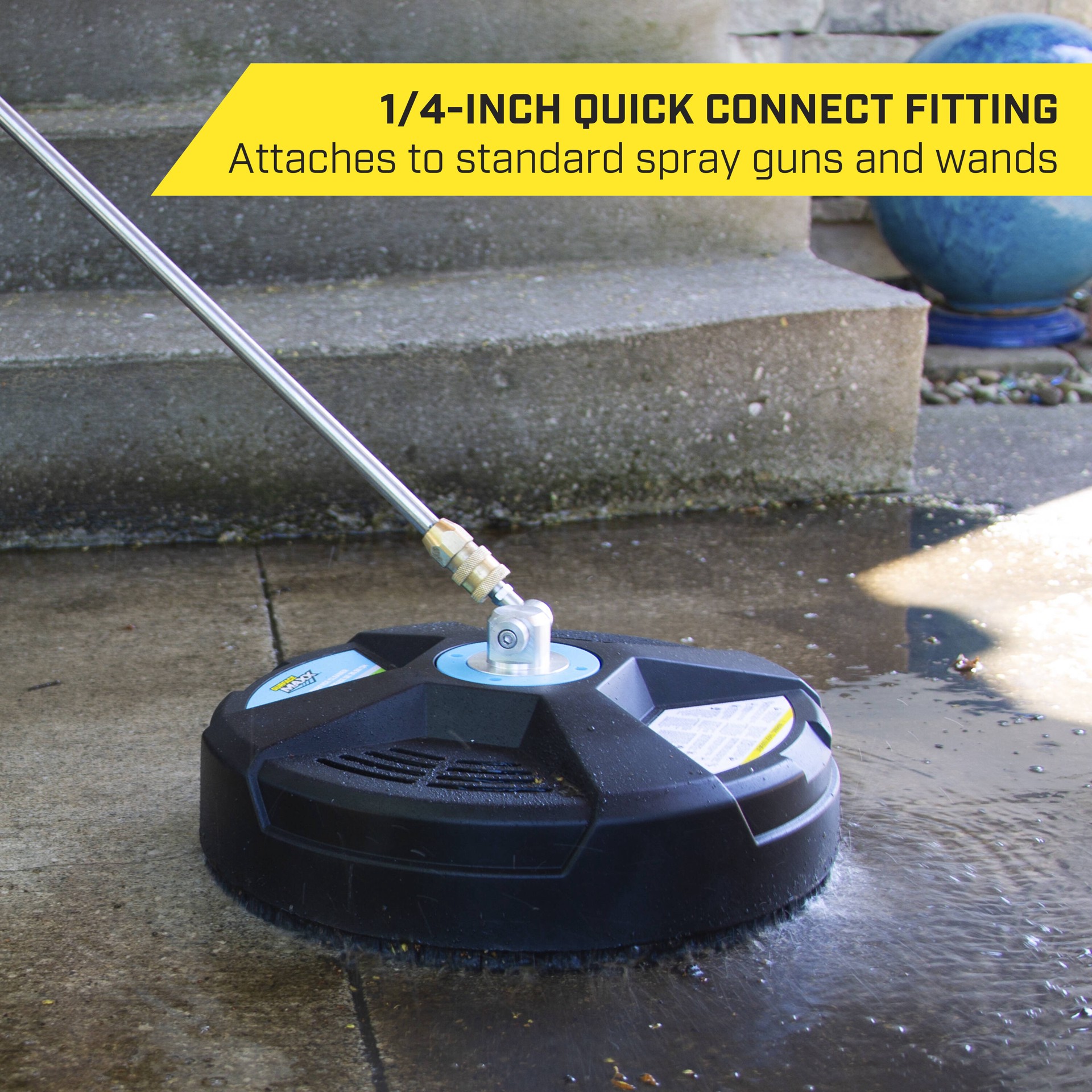 slide 6 of 6, SurfaceMaxx 14-in up to 3400-PSI Rotating surface cleaner for Gas and electric pressure washers, 1 ct