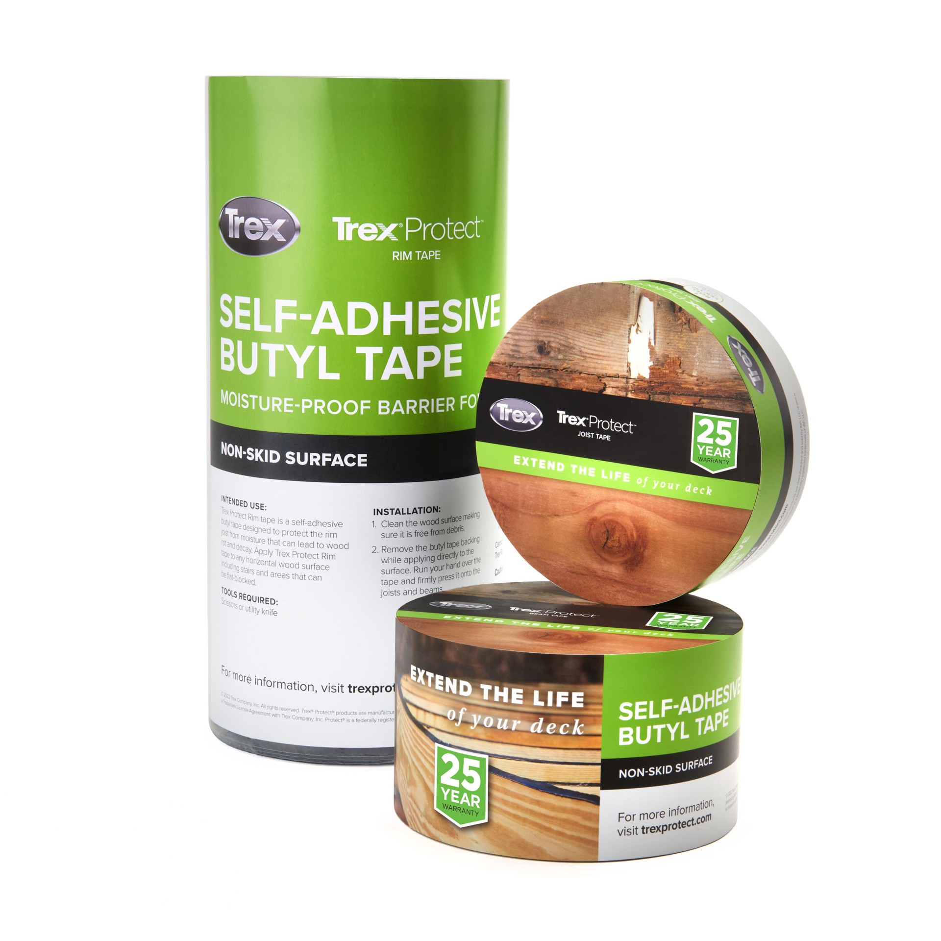 slide 5 of 6, Trex Protect Joist 1.63-in x 50-ft Butyl Deck Tape, 1 ct