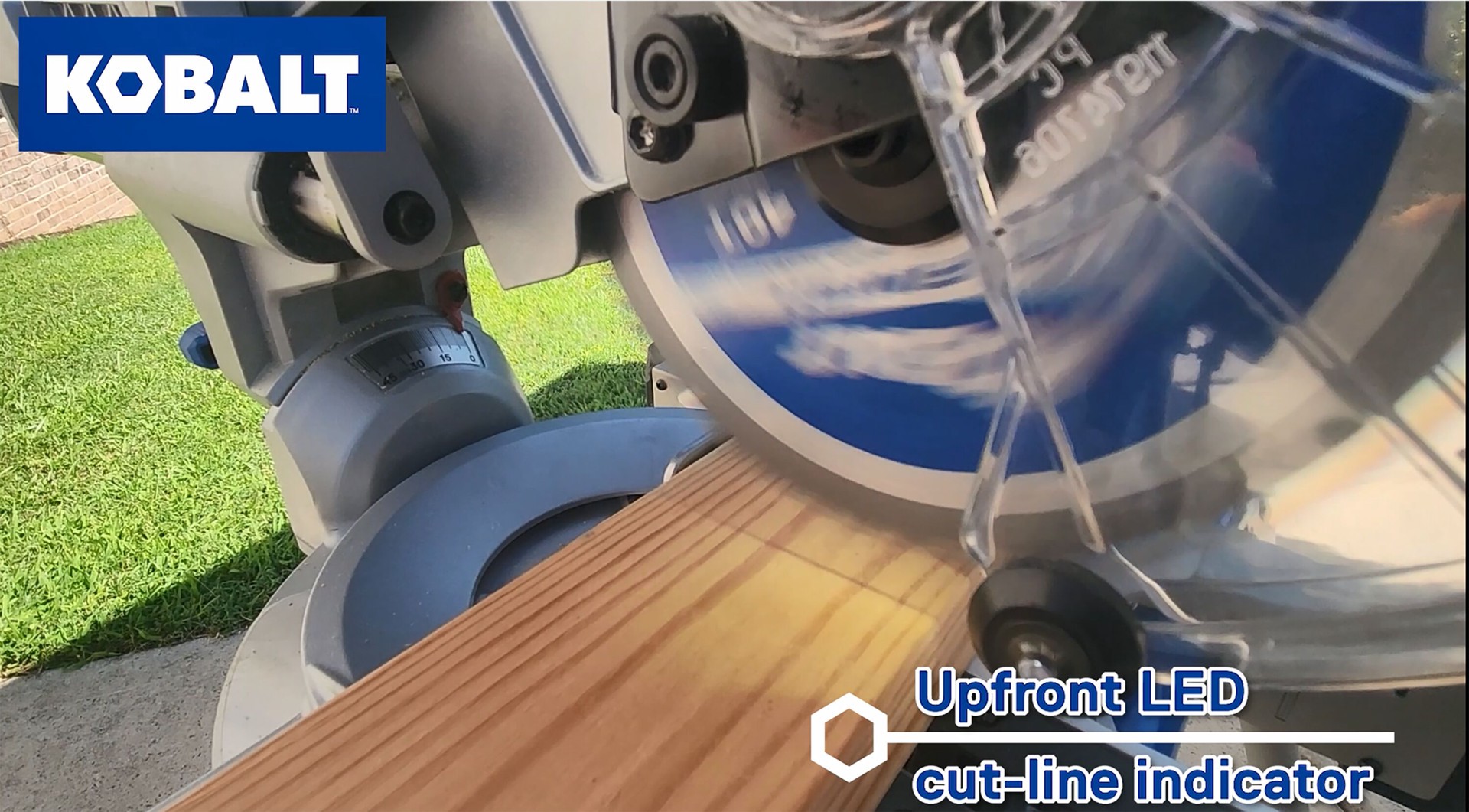 slide 3 of 6, Kobalt Compact 7-1/4-in 10-Amp Single Bevel Sliding Compound Corded Miter Saw, 1 ct