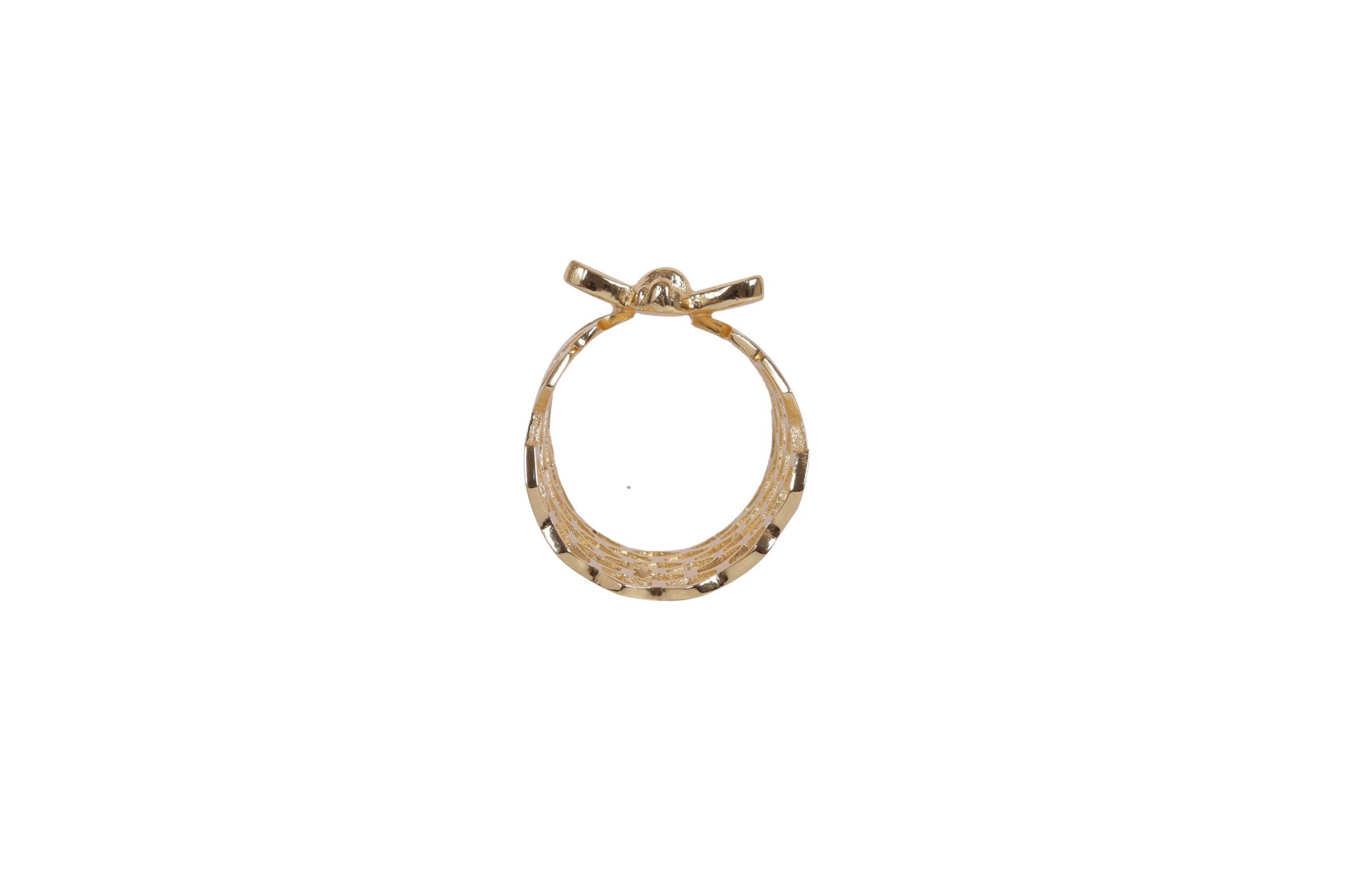 slide 3 of 6, allen + roth 4 -Pack Gold Brass Modern Decor set, 1 ct