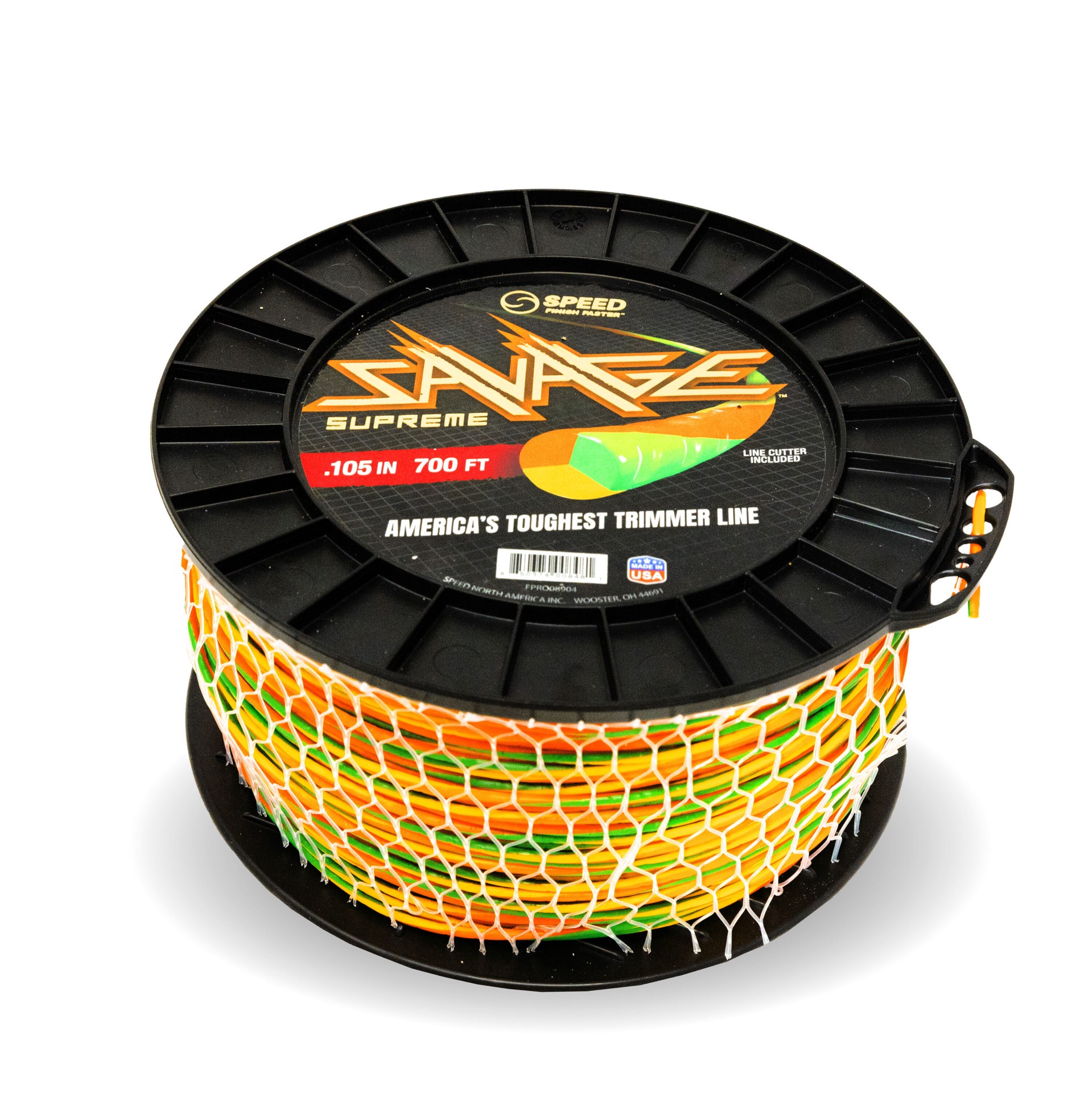slide 1 of 6, SPEED Savage Supreme 0.105-in x 700-ft Bulk reel Trimmer Line, 1 ct