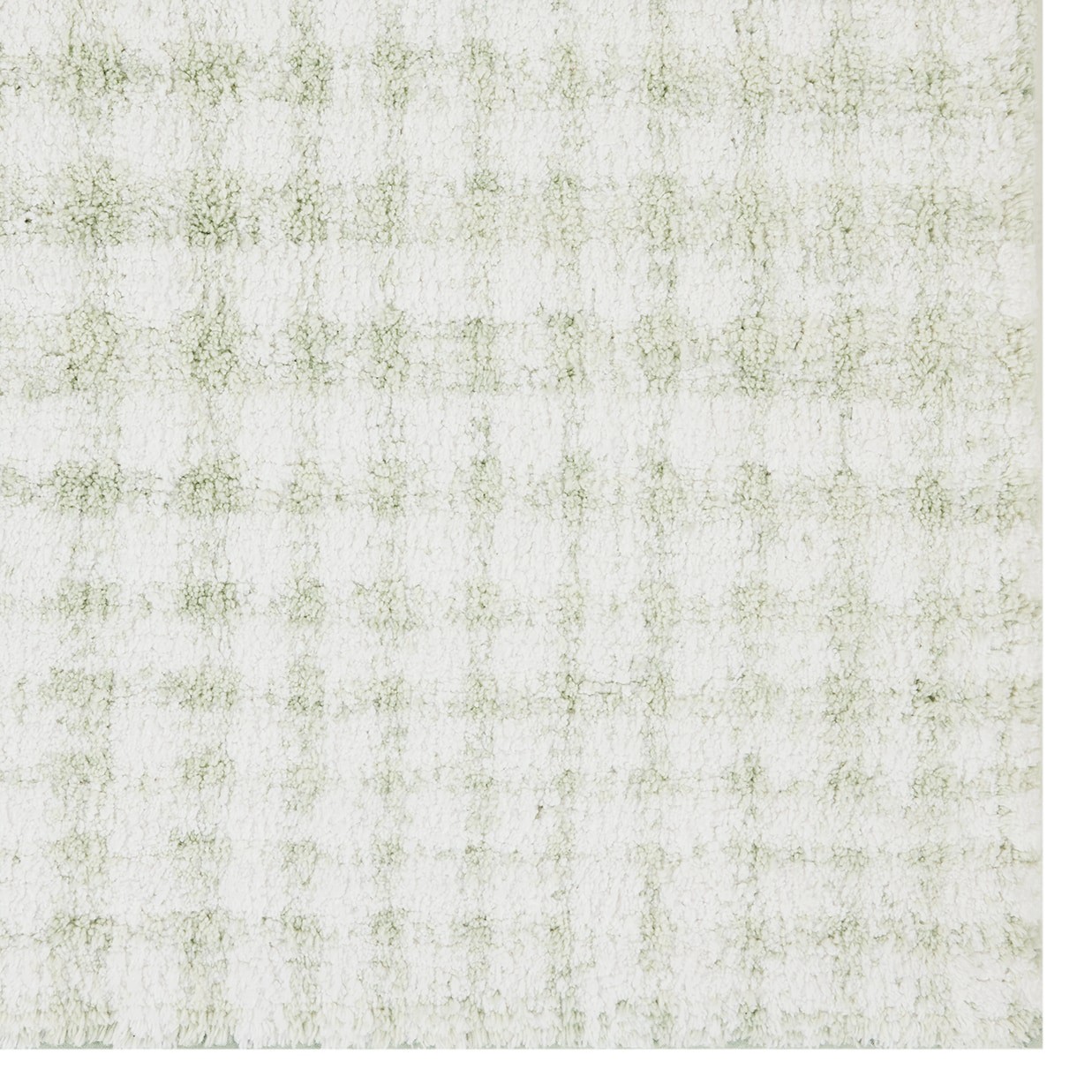 slide 2 of 6, allen + roth 20-in x 32-in White/Seafoam Cotton Bath mat, 1 ct